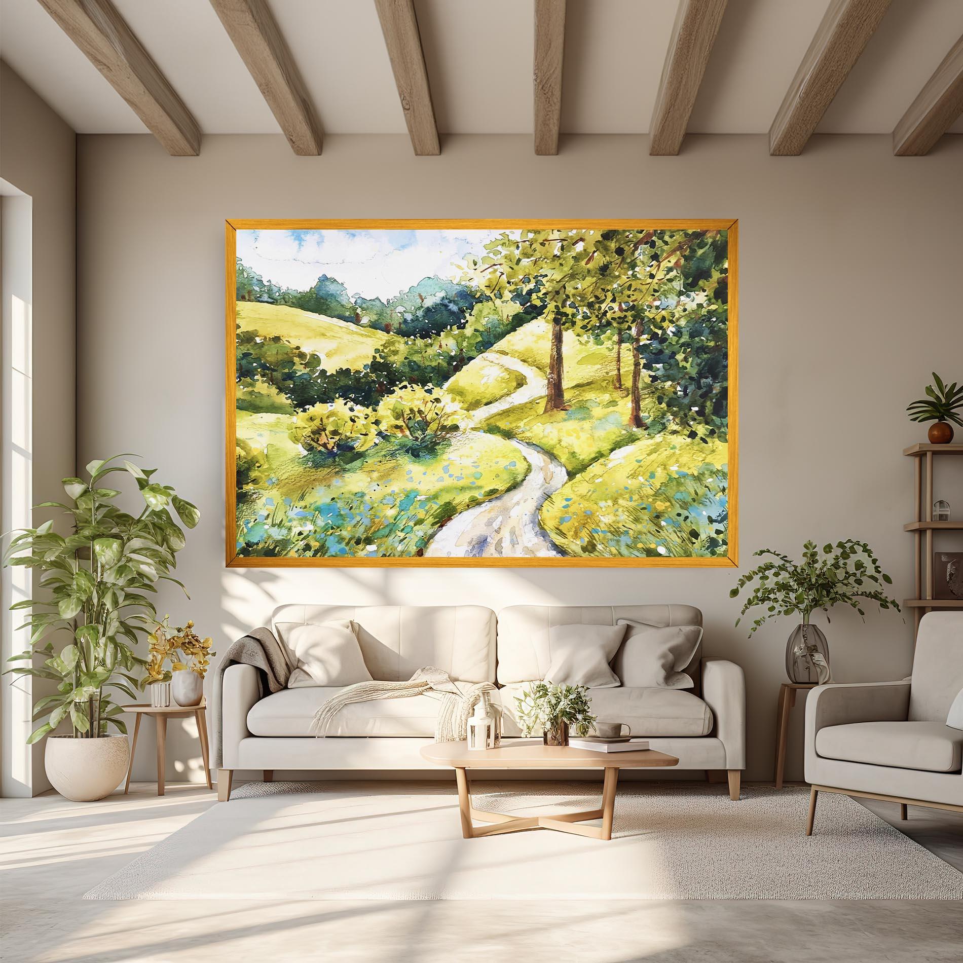 Картина на платно Fresh Spring View mockup 6