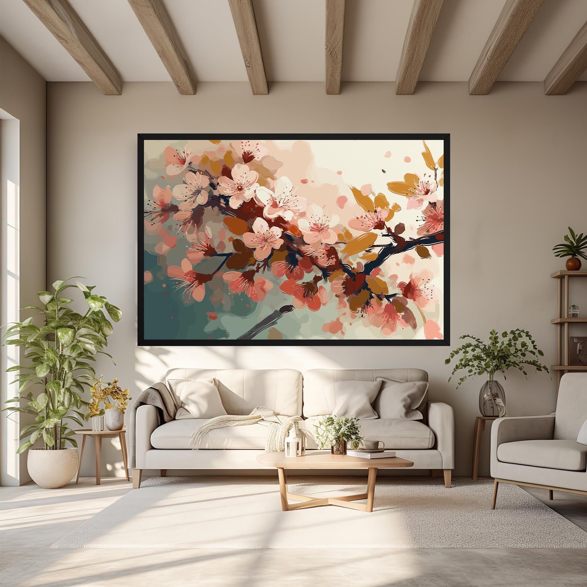 Картина на платно Cute Spring Flower mockup 6