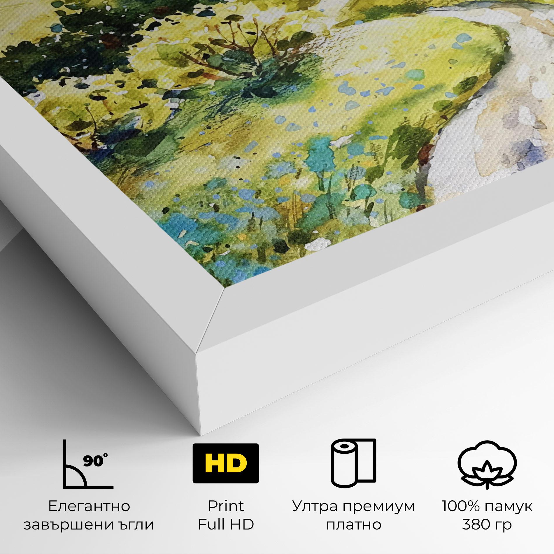 Картина на платно Fresh Spring View mockup 4