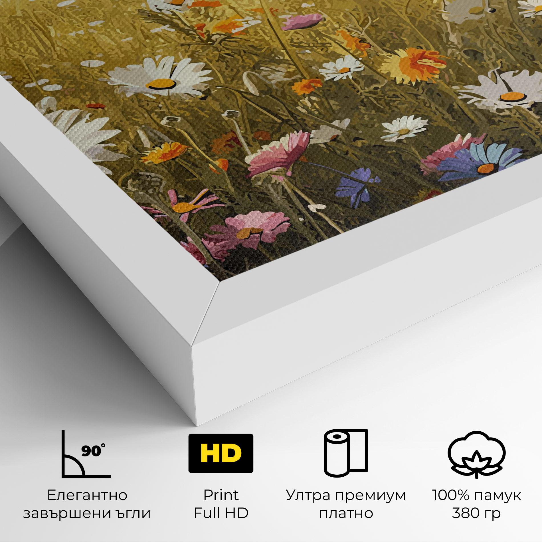 Картина на платно Spring Field Art mockup 4