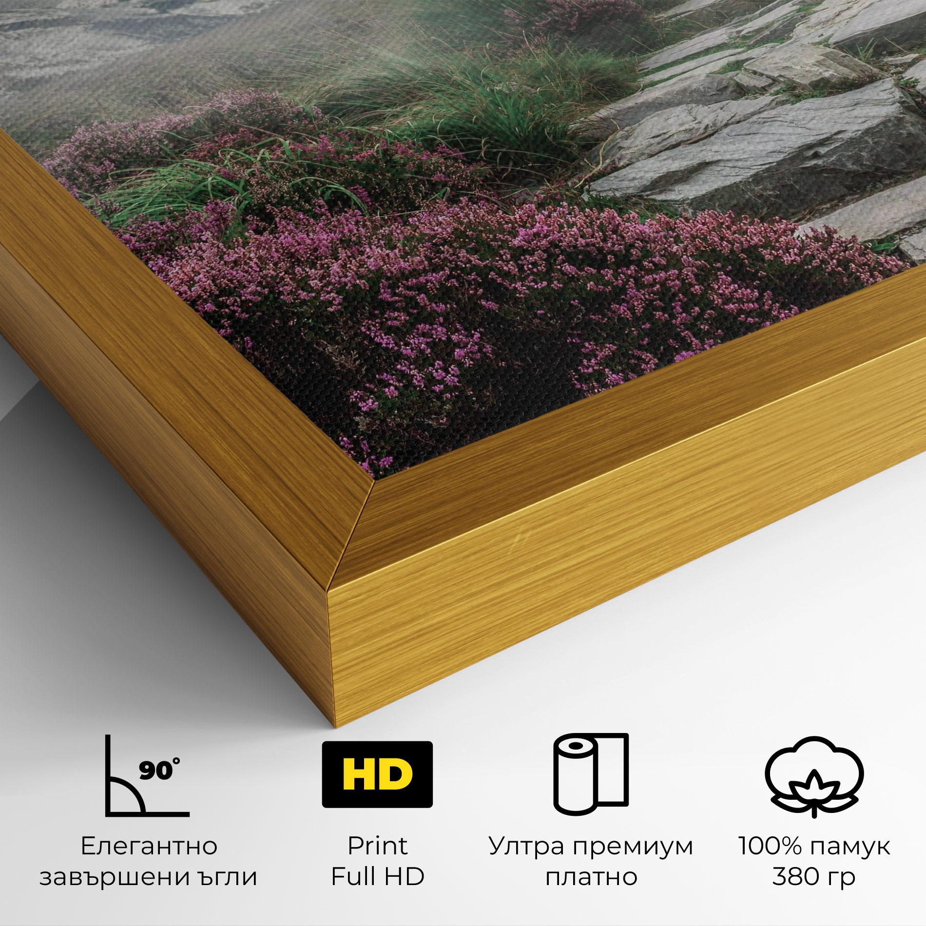 Картина на платно Mountain Spring View mockup 4