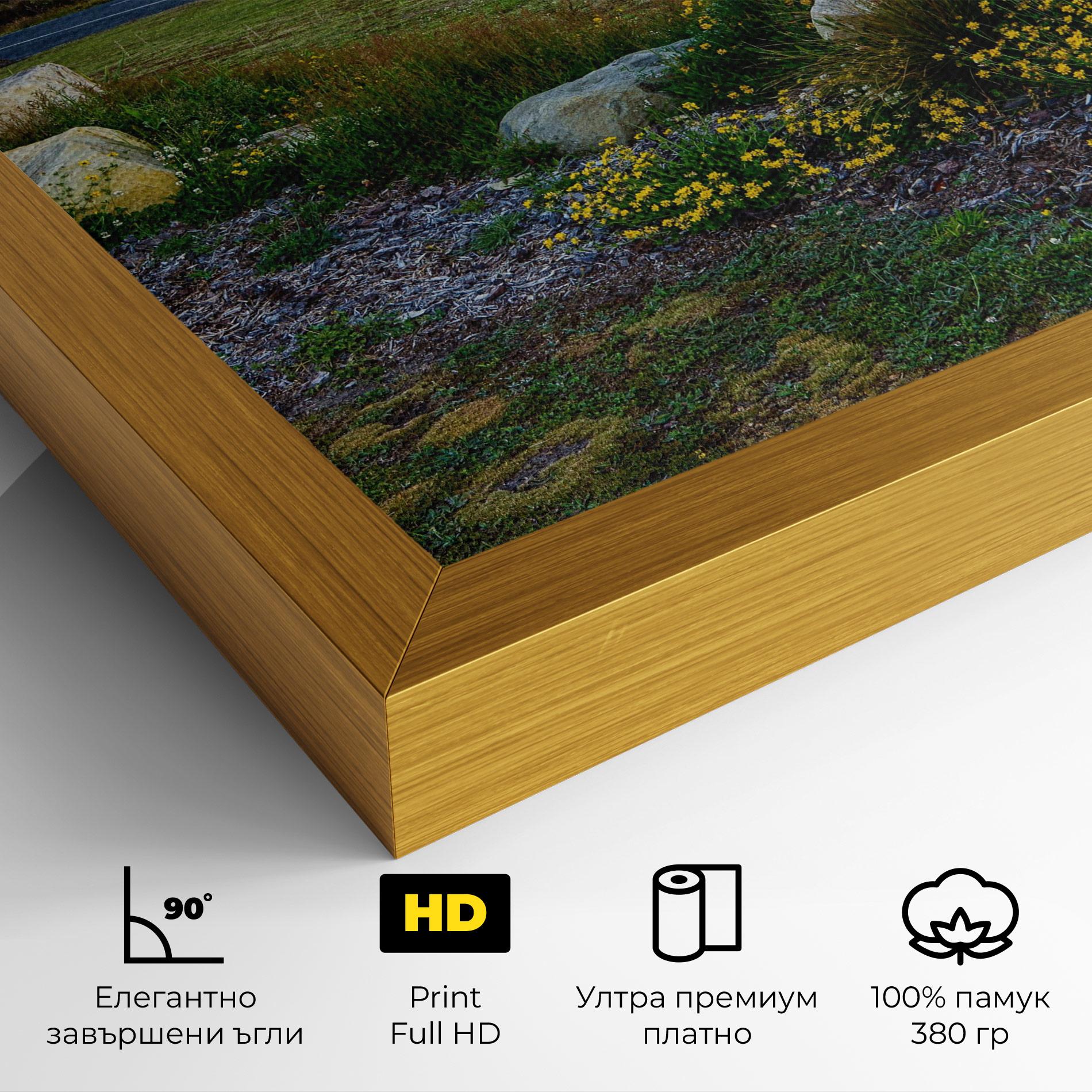 Картина на платно Yellow Sky mockup 4