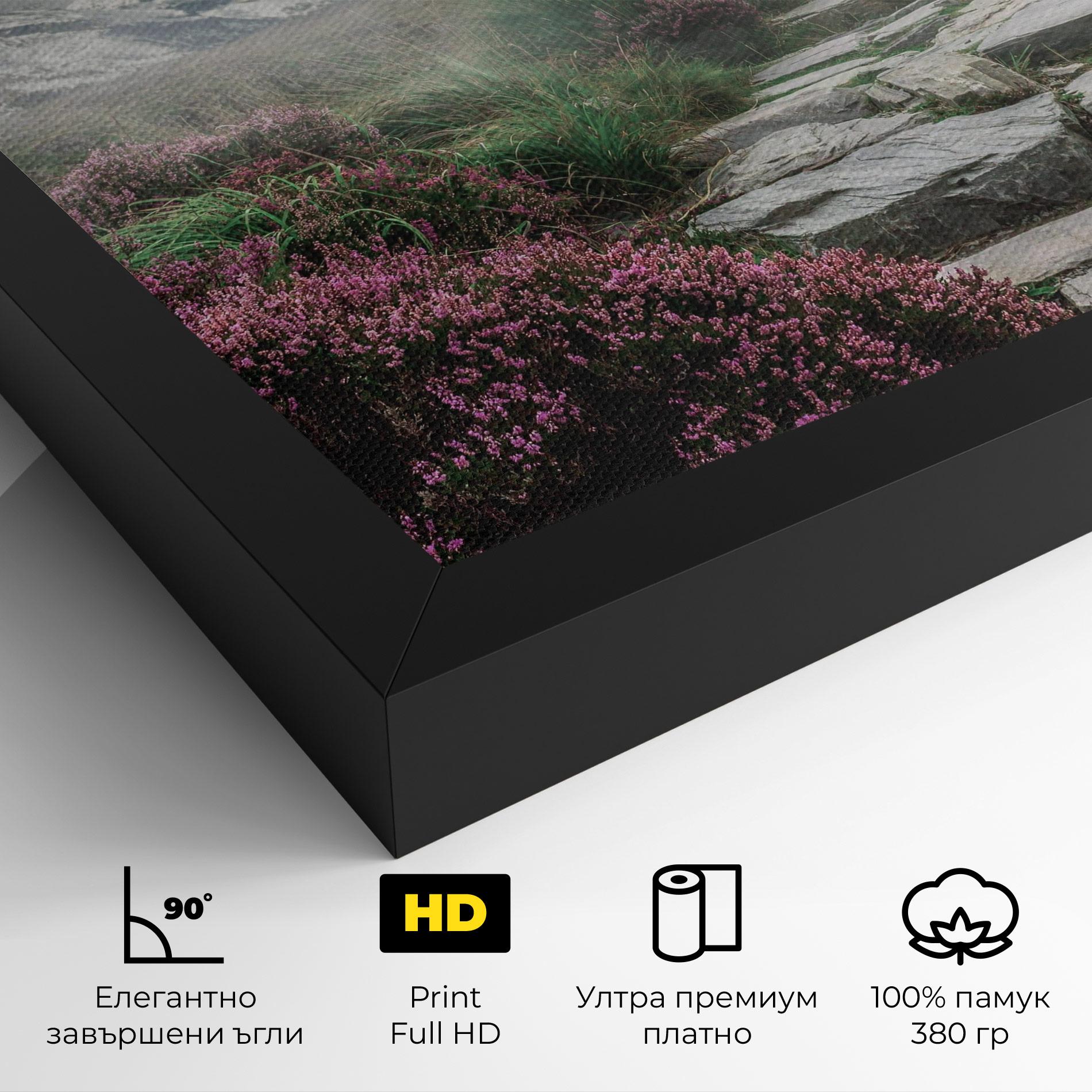 Картина на платно Mountain Spring View mockup 4