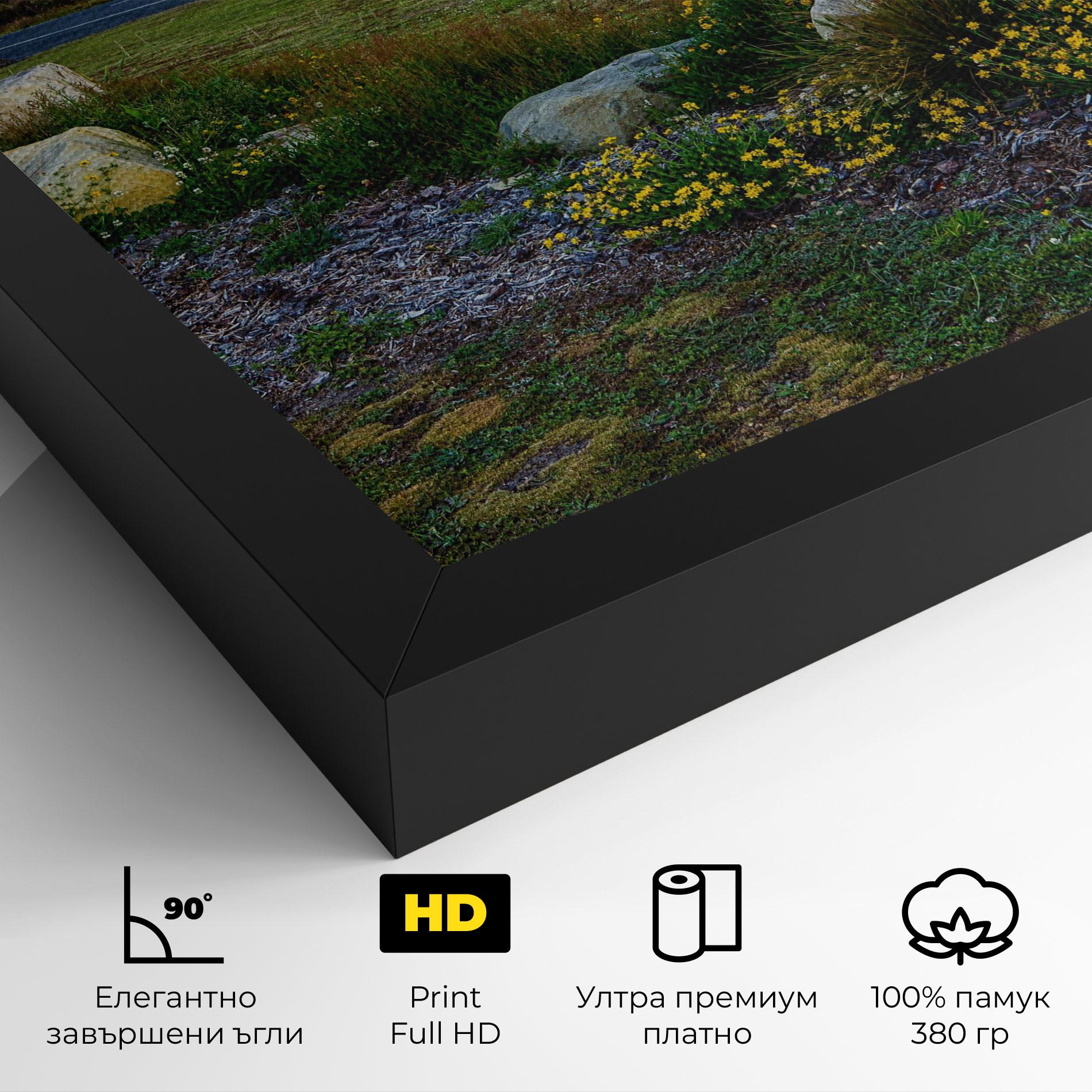 Картина на платно Yellow Sky mockup 4