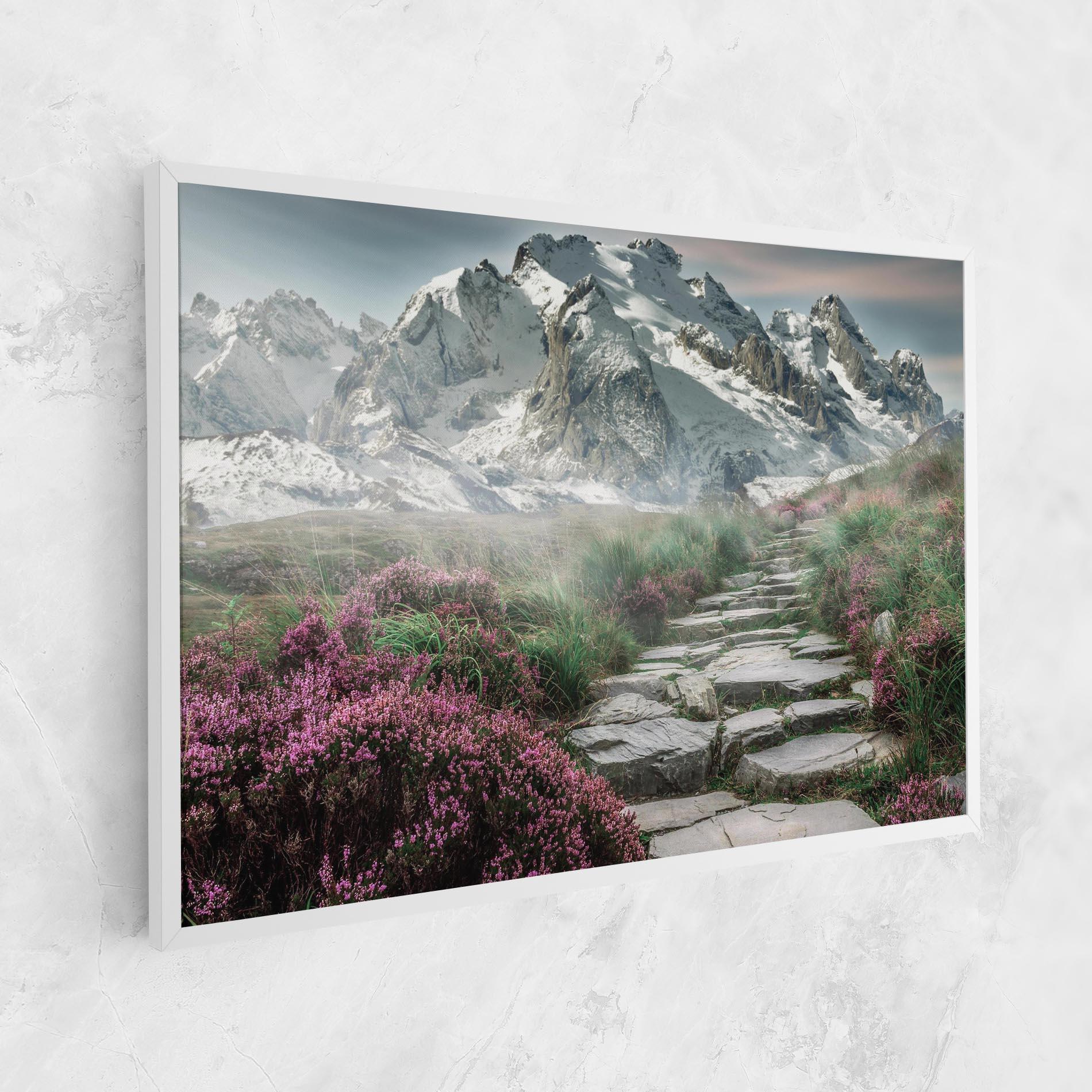 Картина на платно Mountain Spring View mockup 1