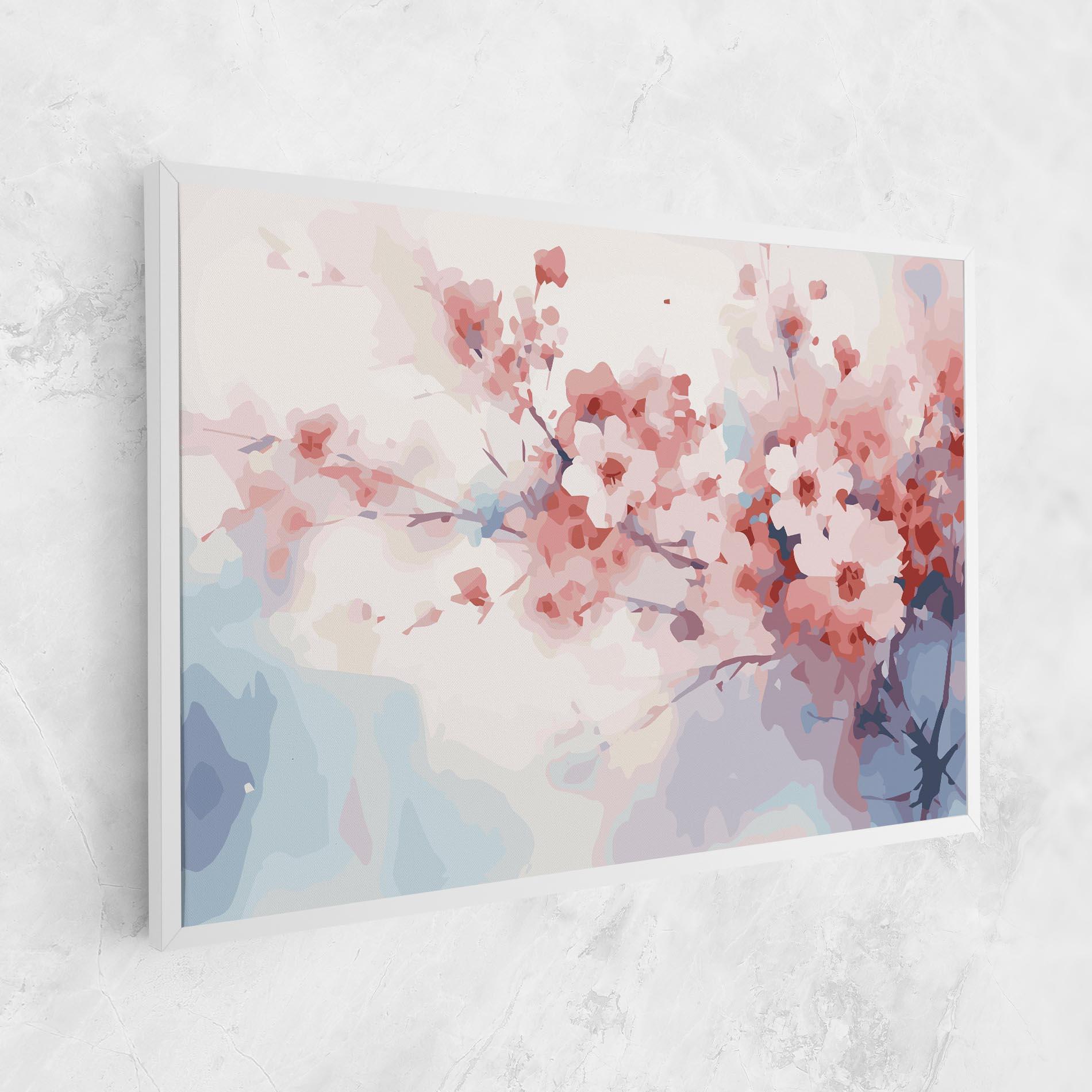 Картина на платно Pastel Spring Flowers mockup 1