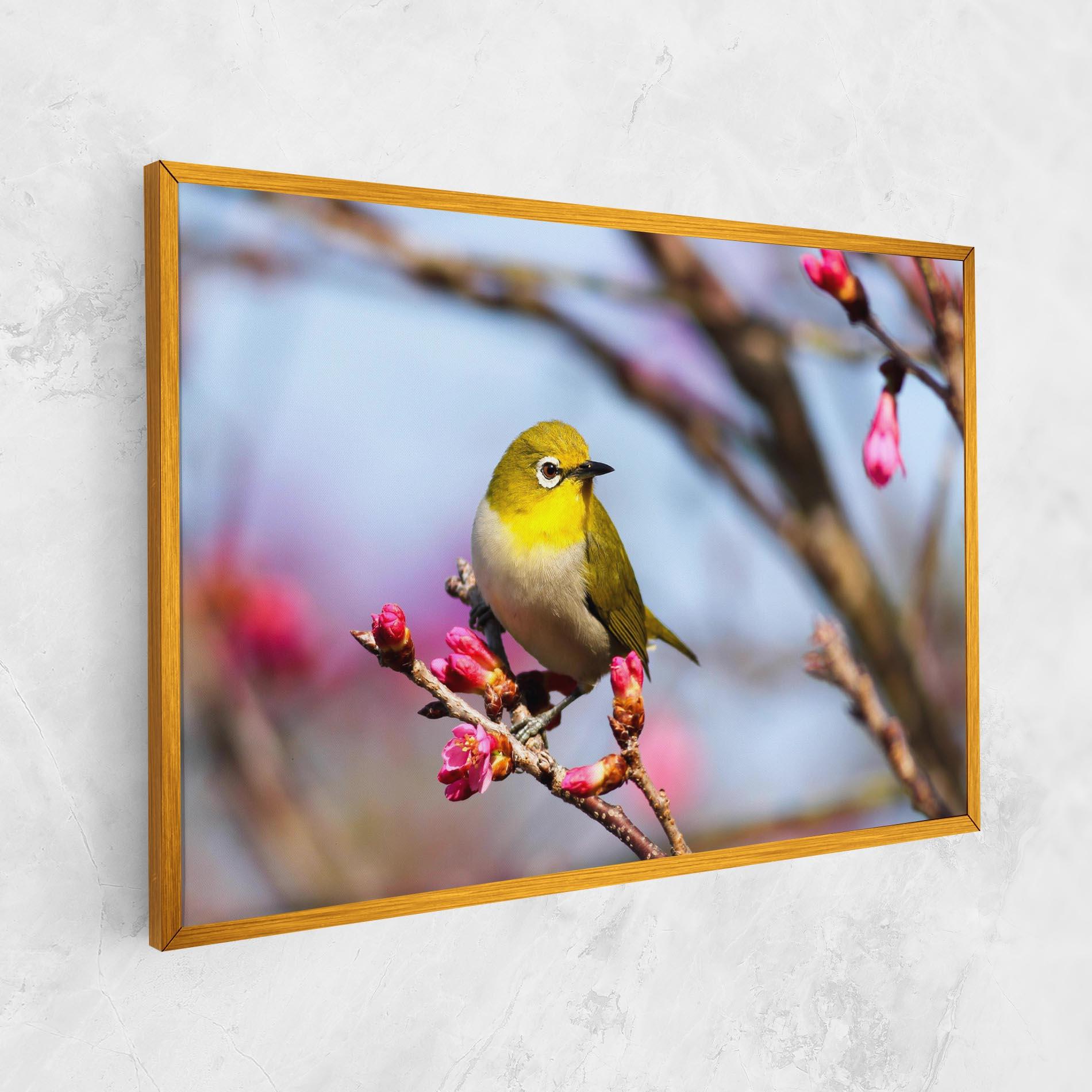 Картина на платно Cute Pink Flower Buds mockup 1