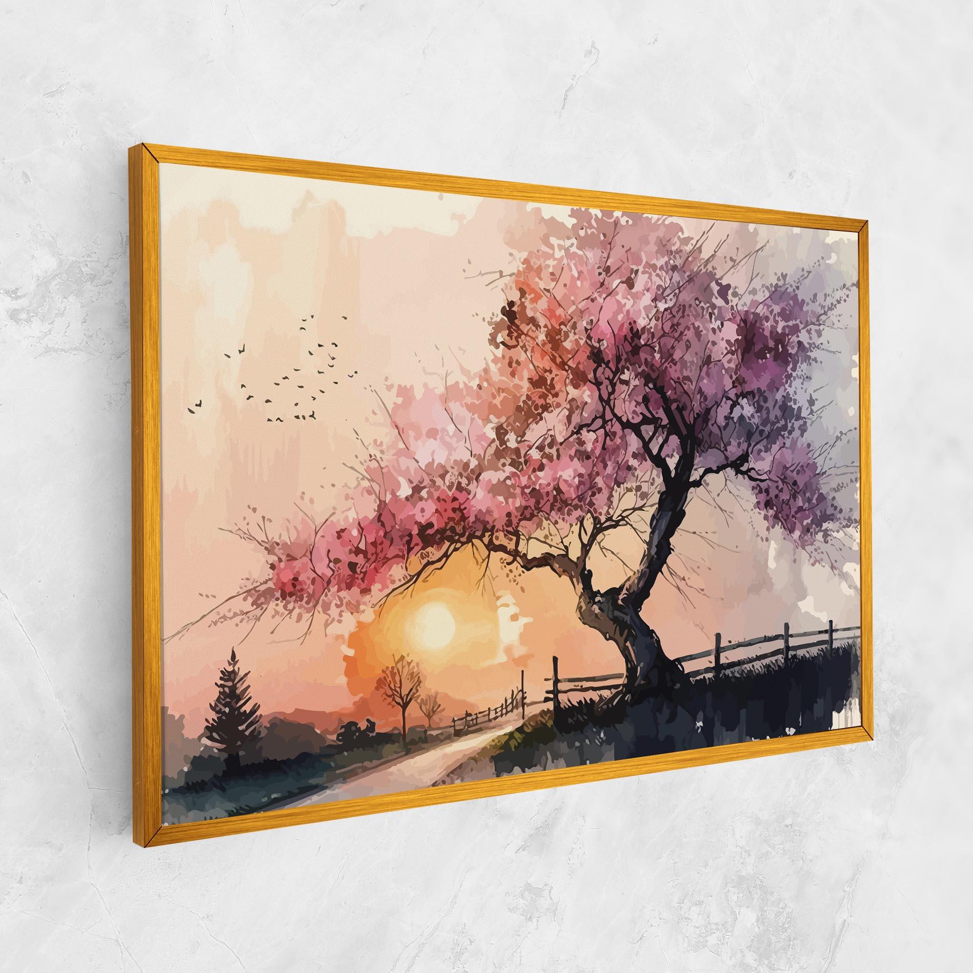 Картина на платно Sunset Spring mockup 1