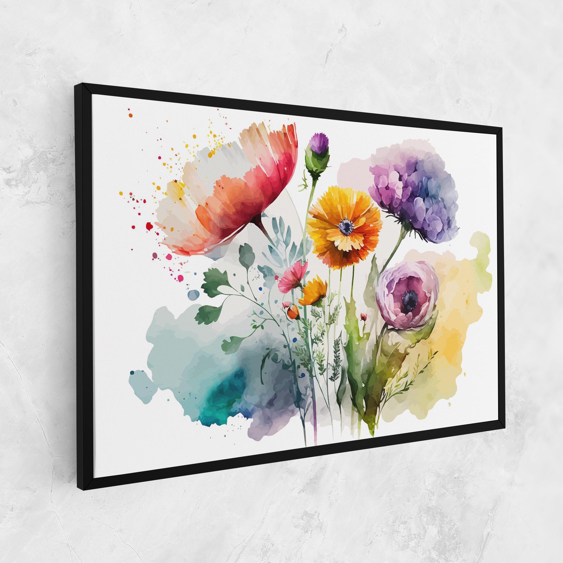 Картина на платно Beautiful Spring Flowers mockup 1