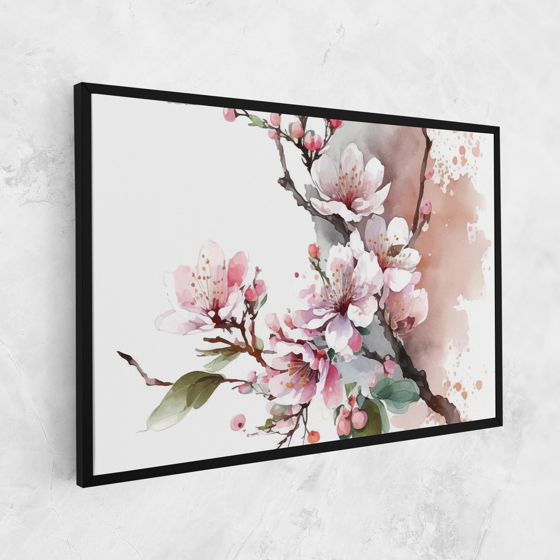 Картина на платно Cherry Spring Flower mockup 1