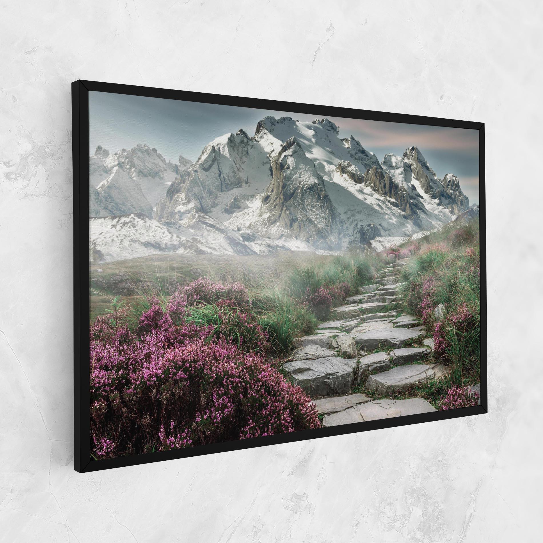 Картина на платно Mountain Spring View mockup 1