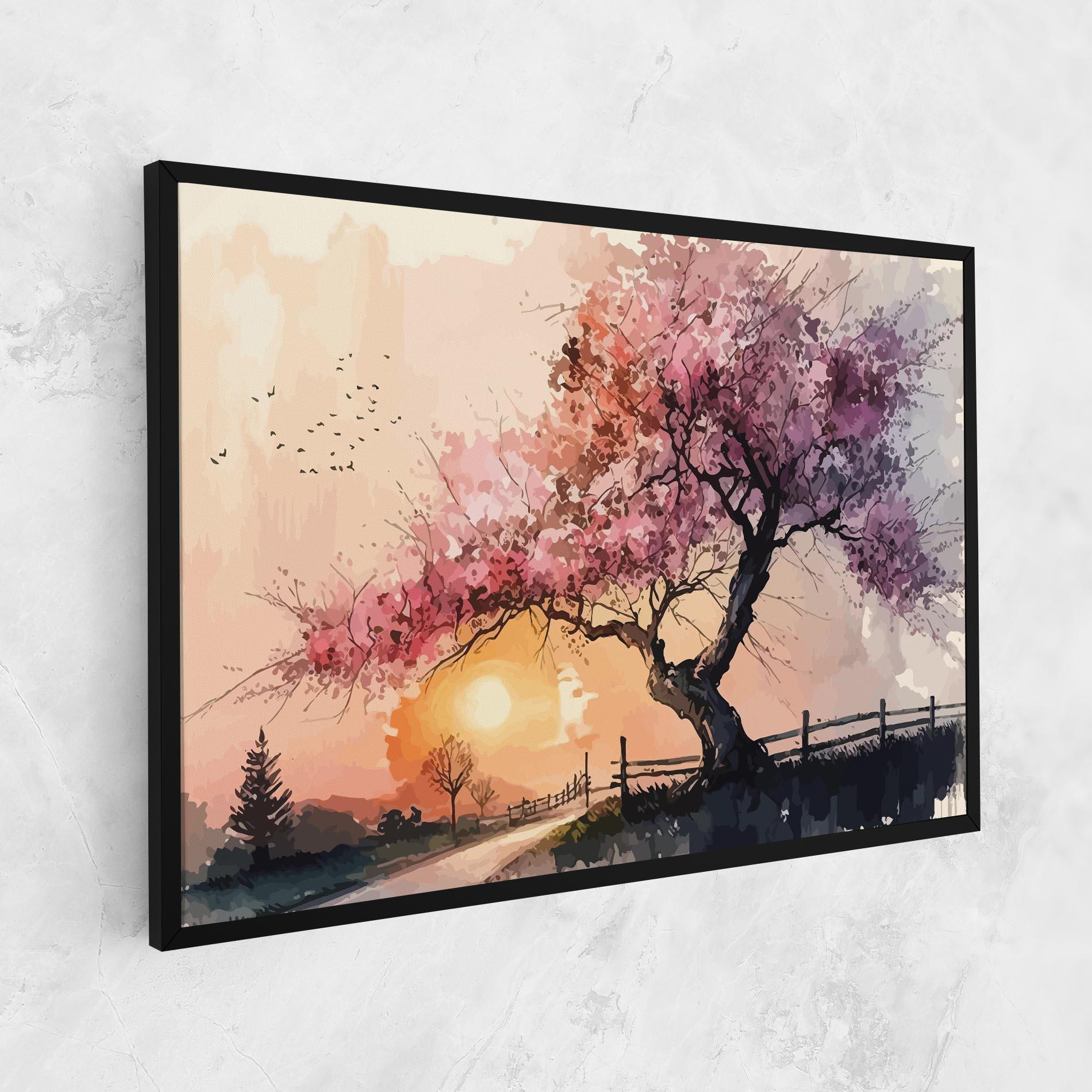 Картина на платно Sunset Spring mockup 1