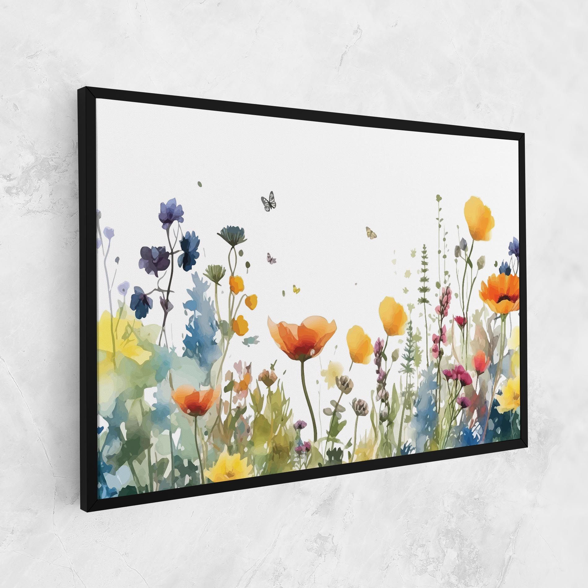 Watercolor Spring Flowers mockup 1