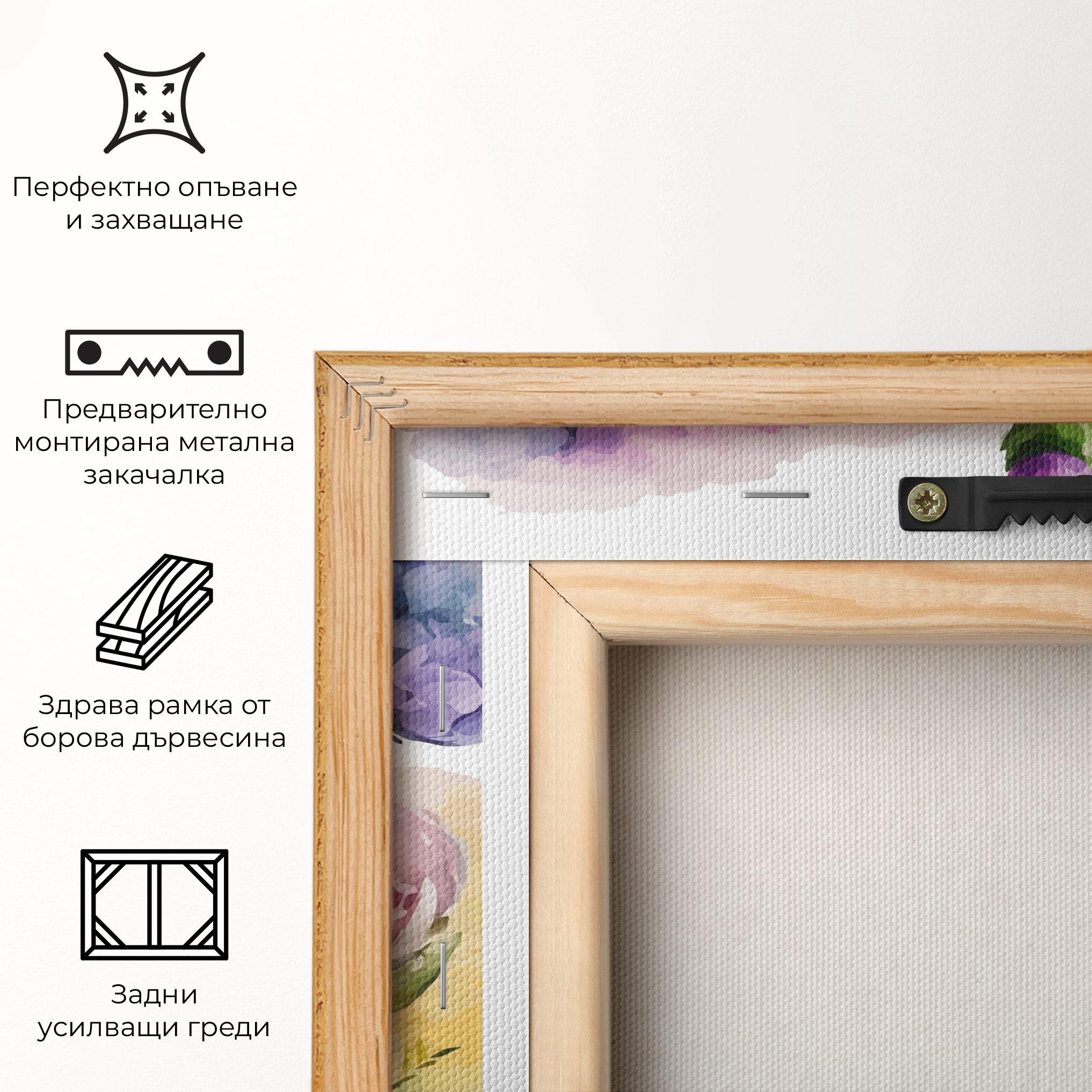 Картина на платно Beautiful Spring Flowers mockup 5