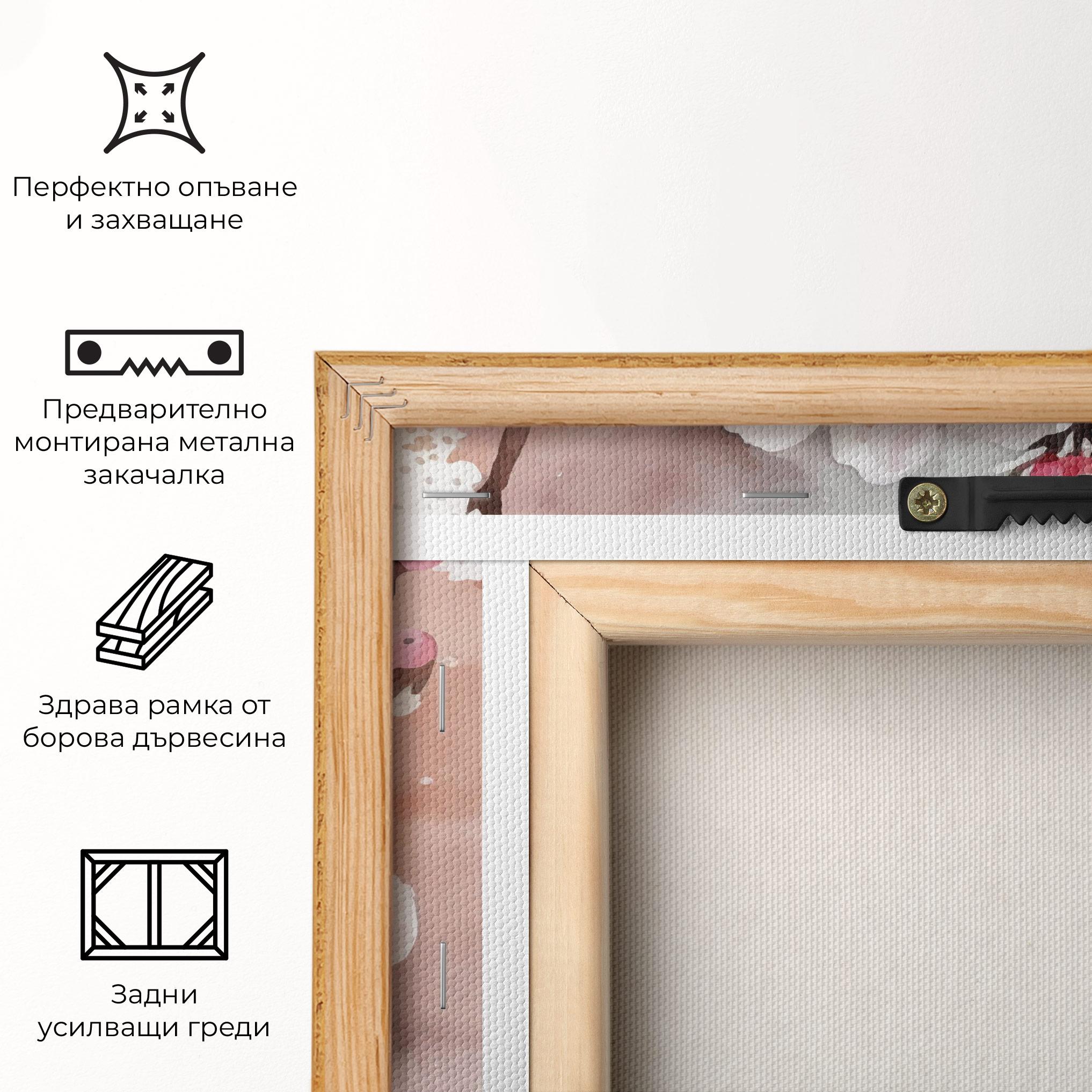 Картина на платно Cherry Spring Flower mockup 5