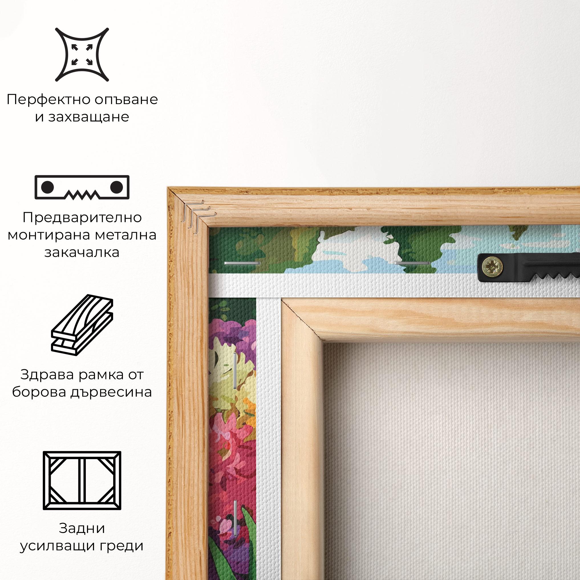 Картина на платно Pretty Colorful Spring mockup 5