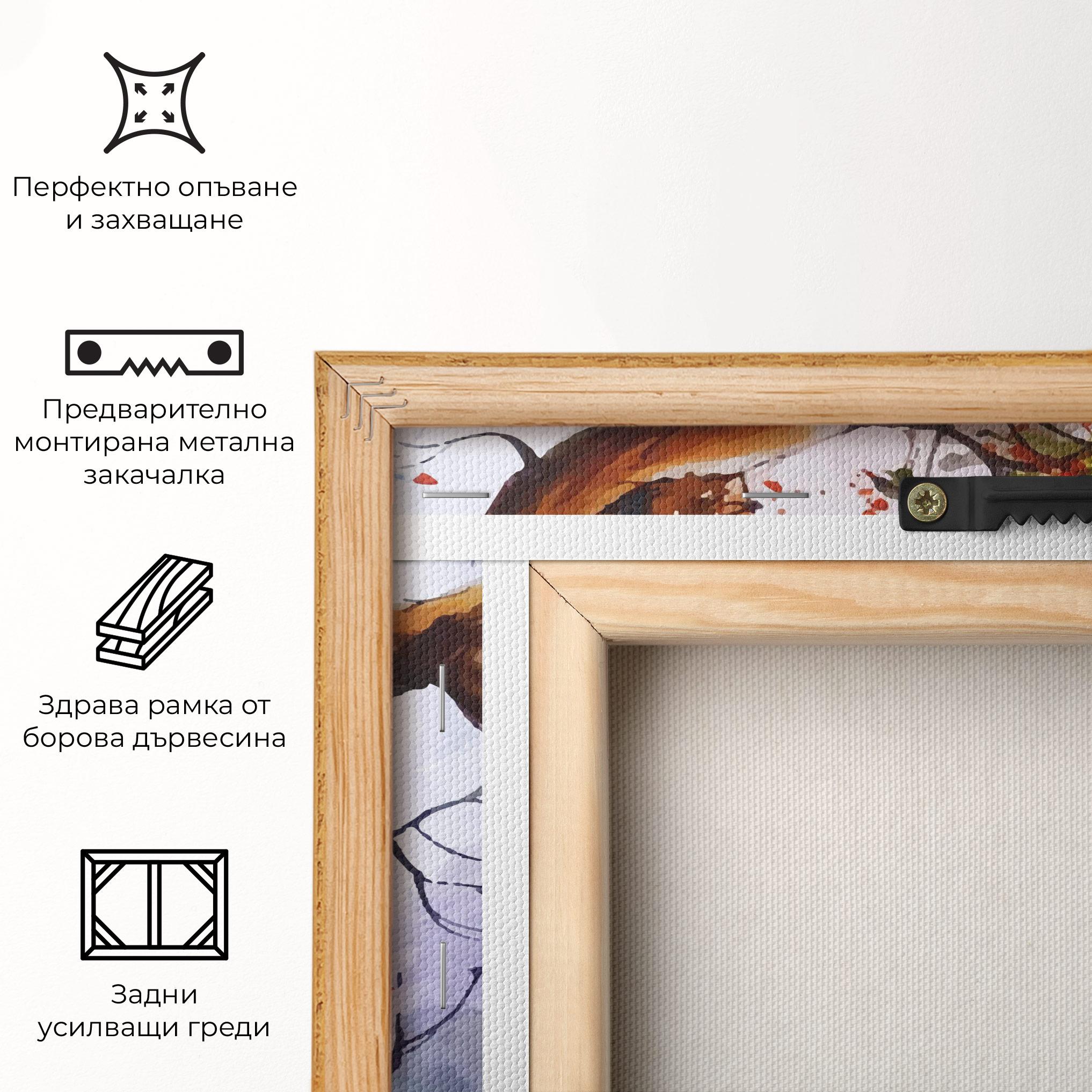 Картина на платно Watercolor Spring Tree mockup 5