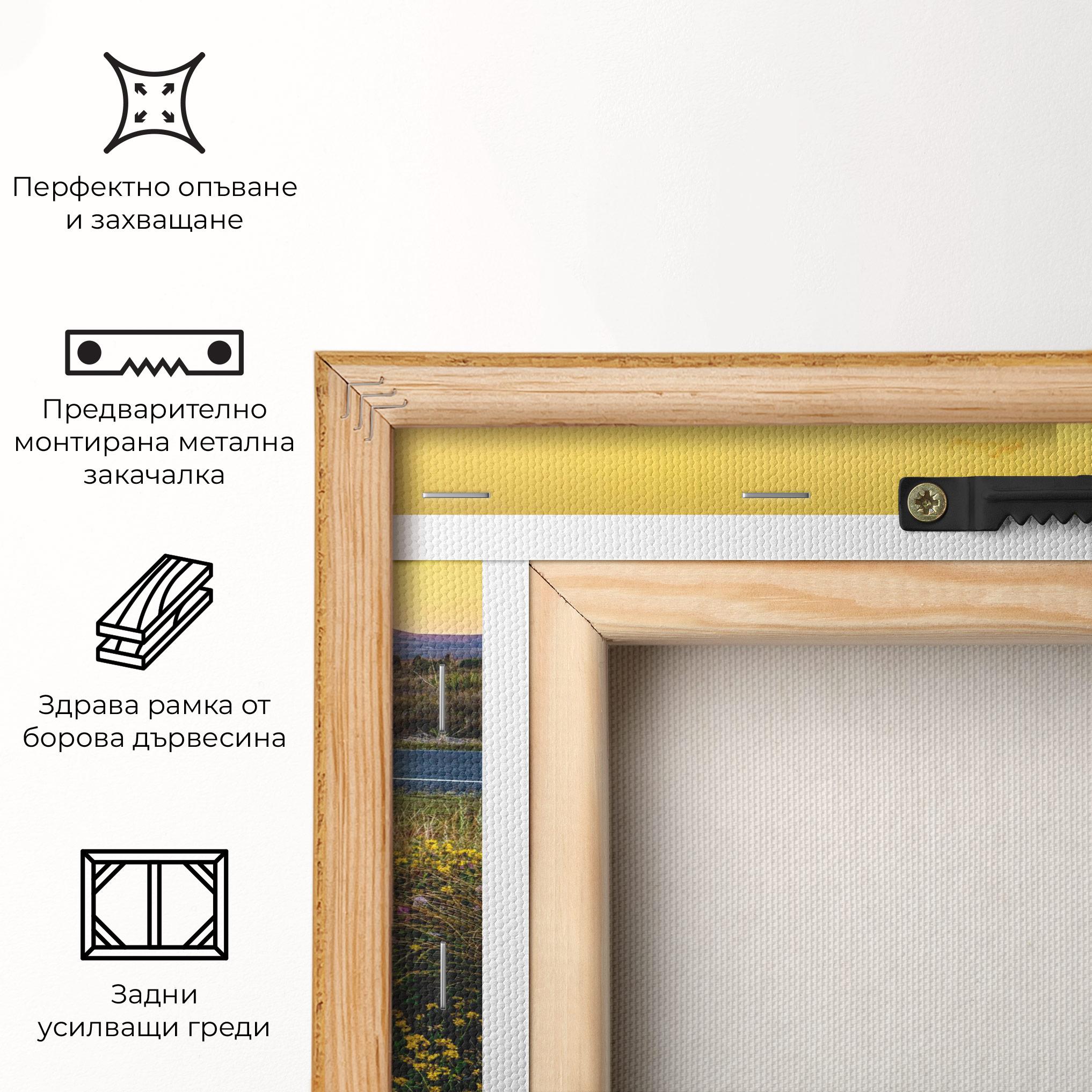 Картина на платно Yellow Sky mockup 5