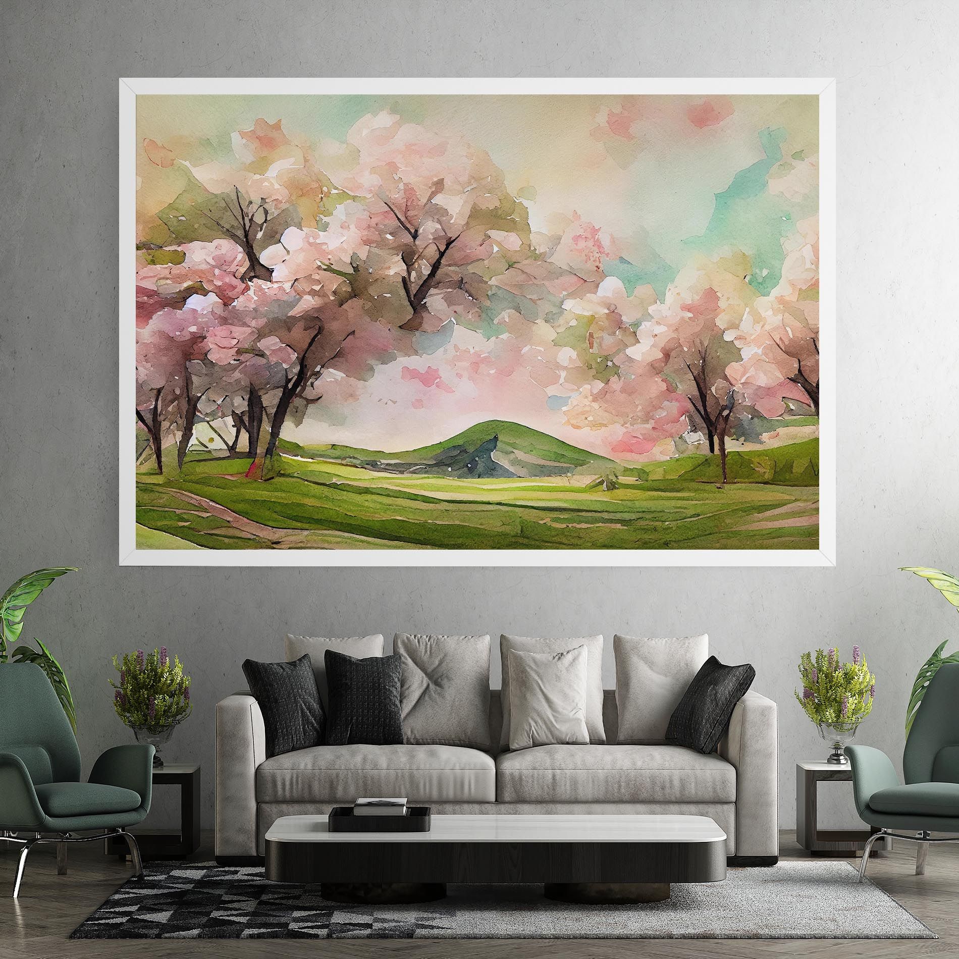Spring Pink Trees mockup 7