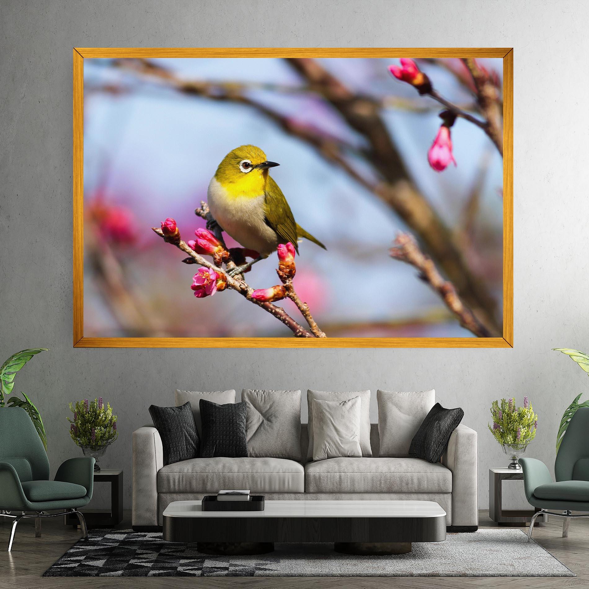 Картина на платно Cute Pink Flower Buds mockup 7