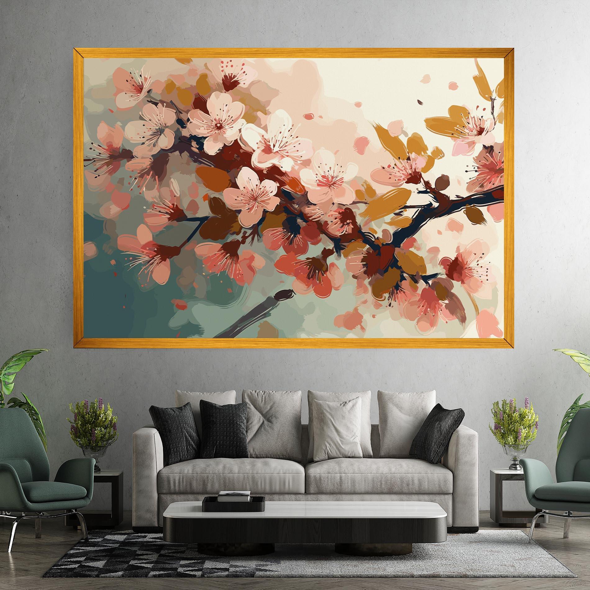 Картина на платно Cute Spring Flower mockup 7