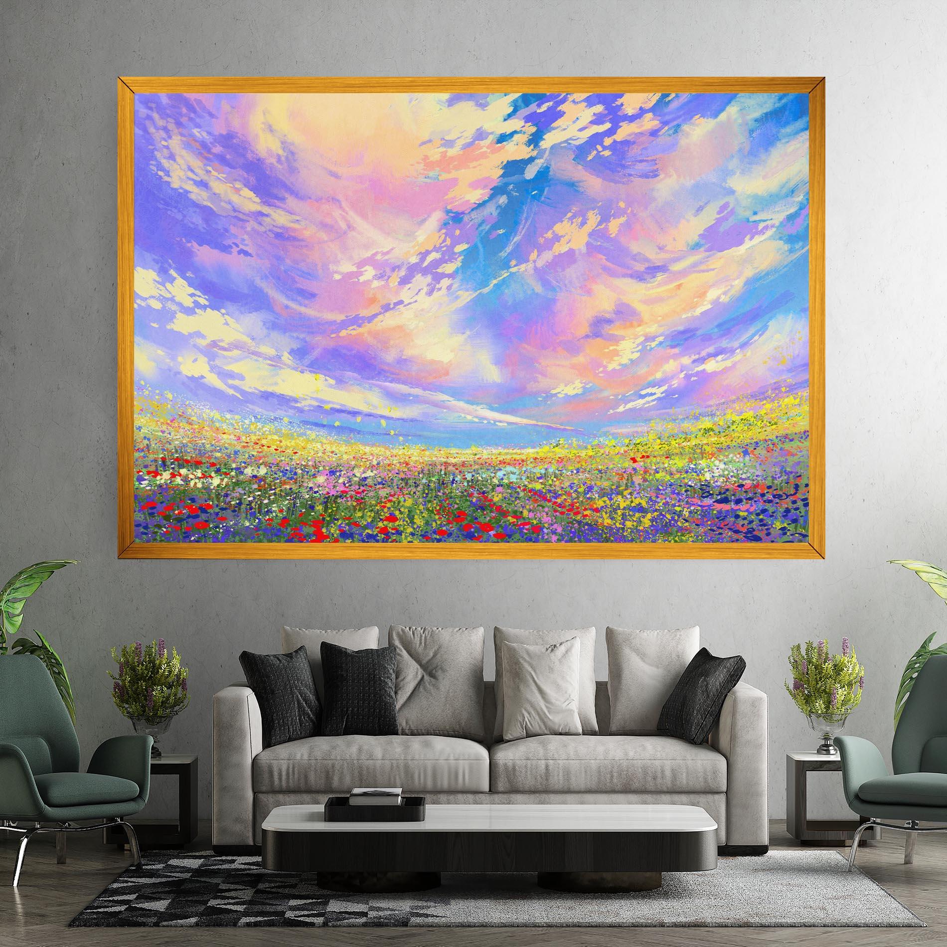 Картина на платно Spring Field mockup 7