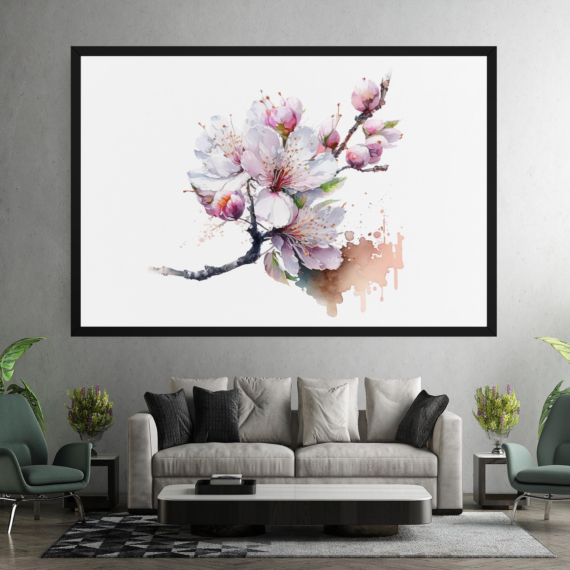 Картина на платно Cherry Spring Art mockup 7