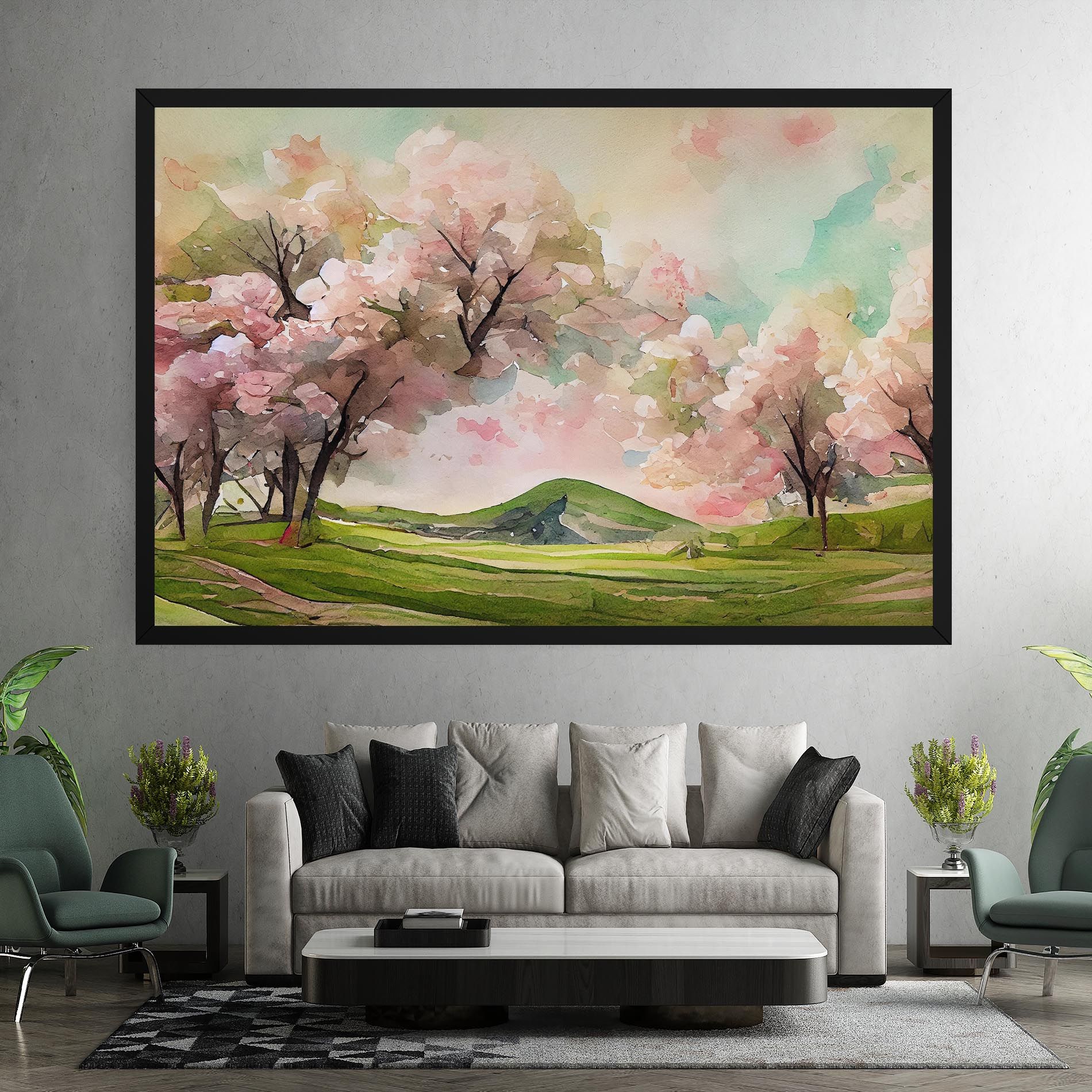 Spring Pink Trees mockup 7