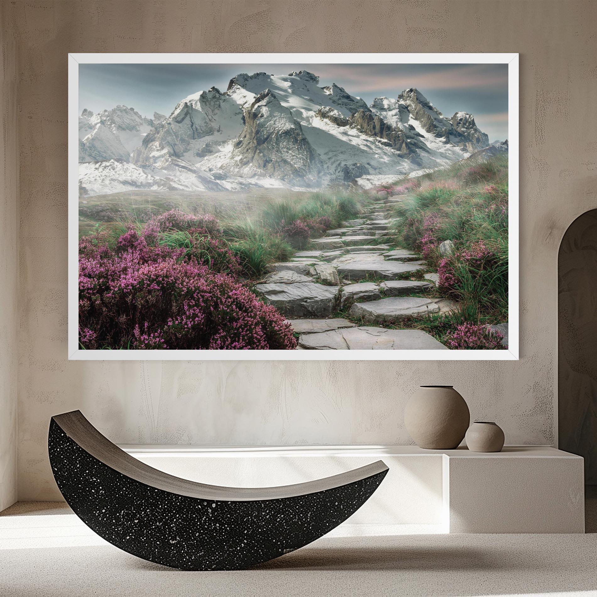 Картина на платно Mountain Spring View mockup 8