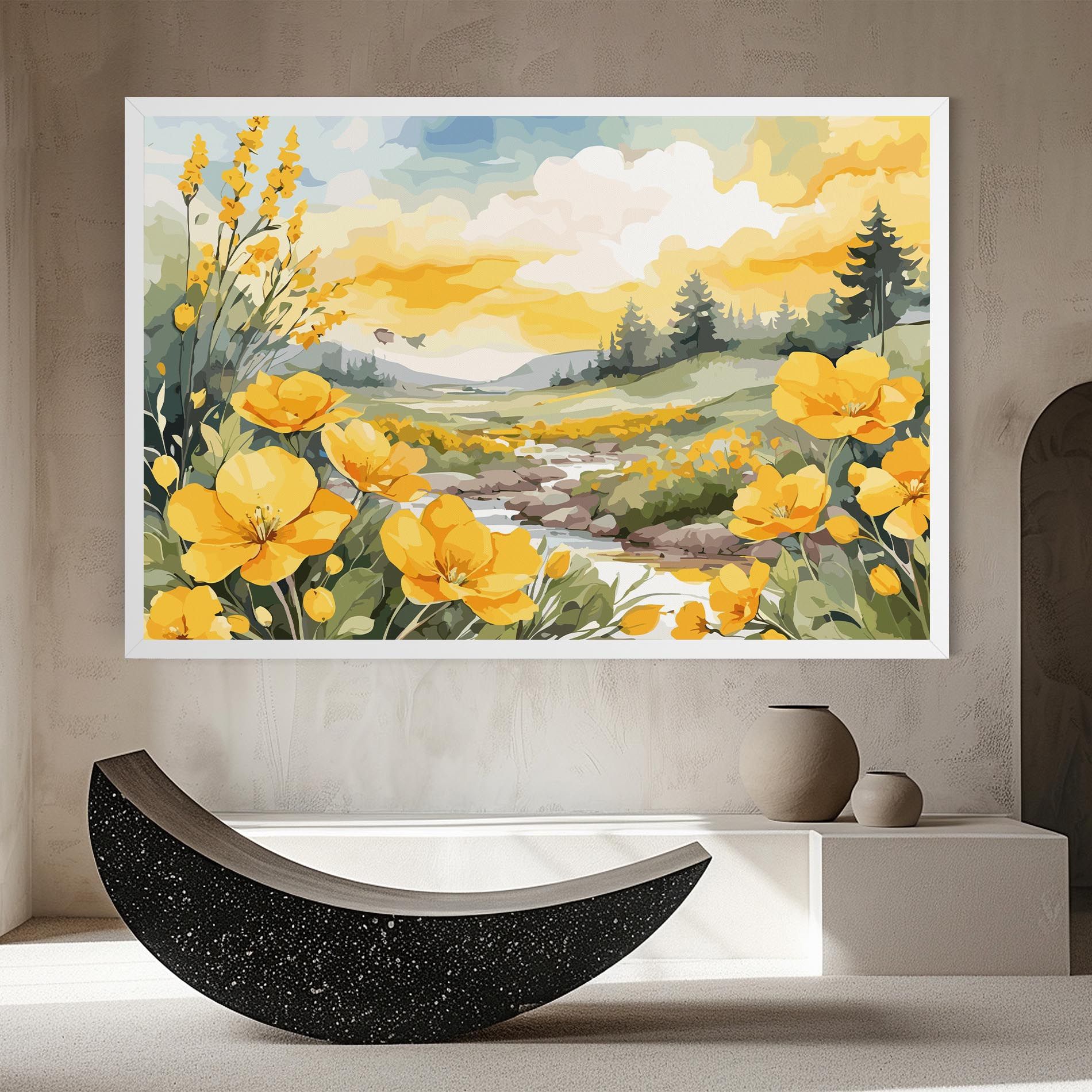 Yellow Spring Flower mockup 8