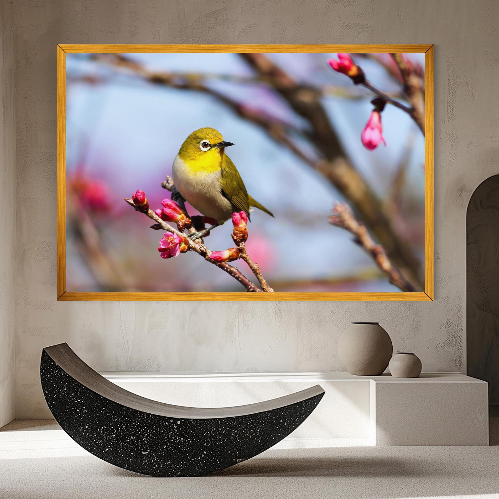 Картина на платно Cute Pink Flower Buds mockup 8