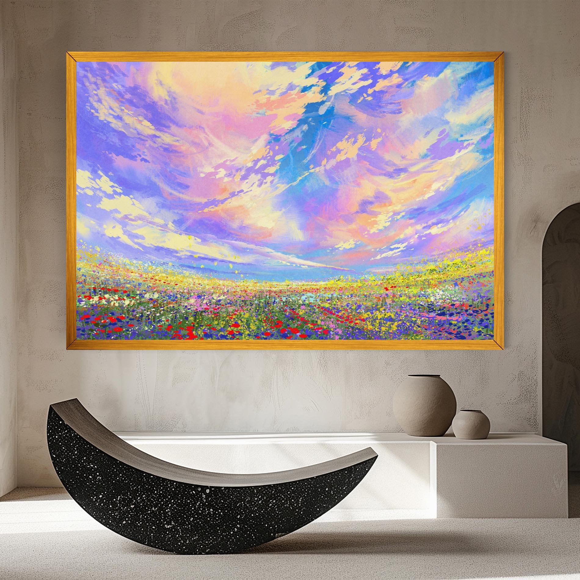 Картина на платно Spring Field mockup 8