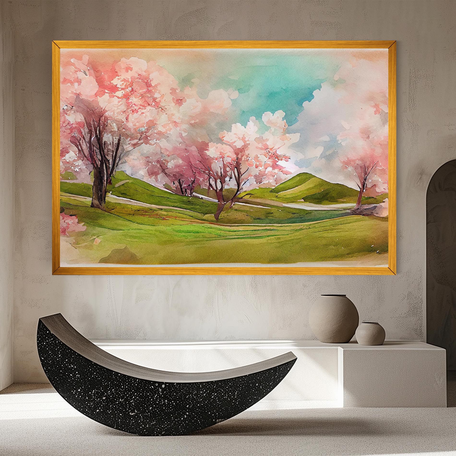 Spring Trees Painting mockup 8