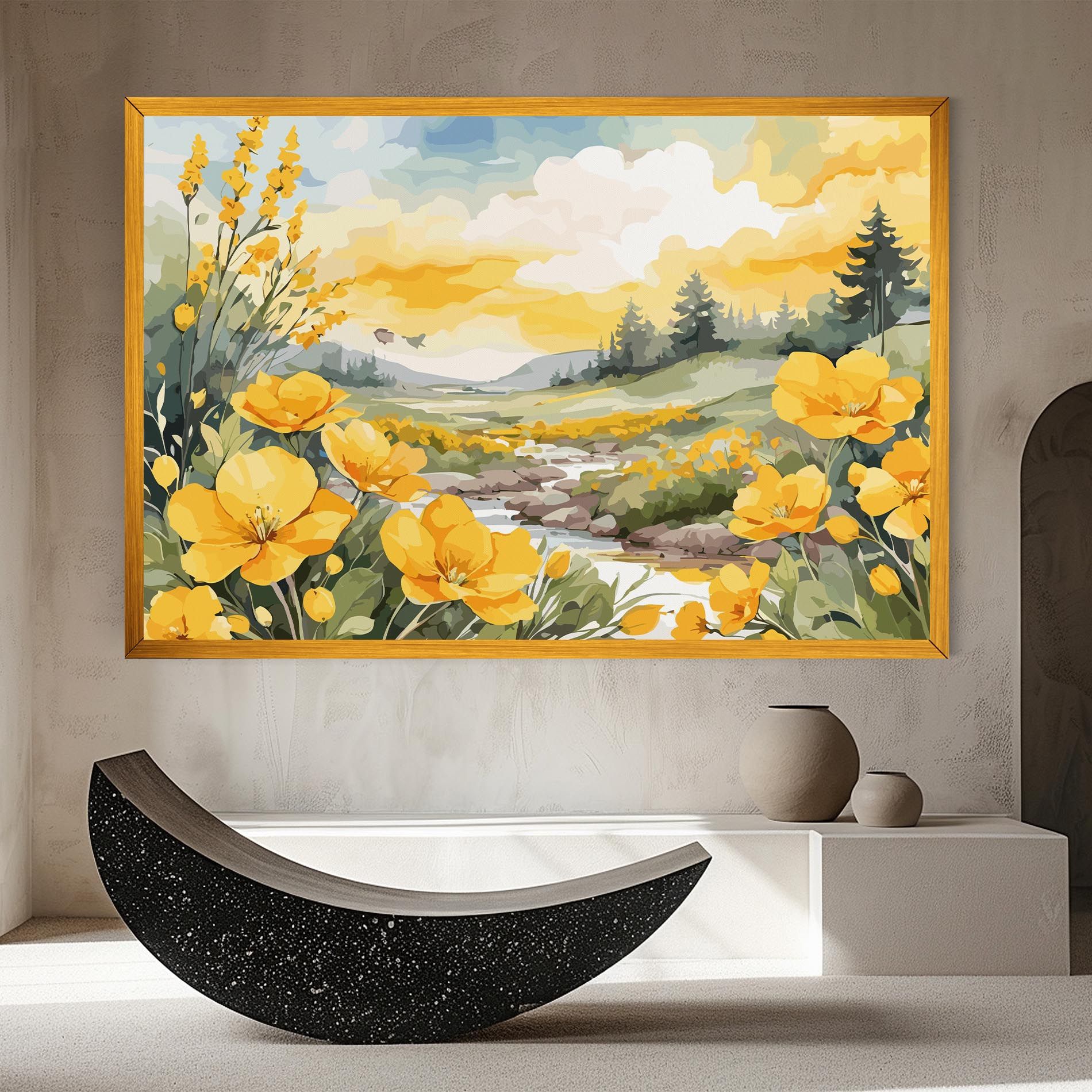 Yellow Spring Flower mockup 8