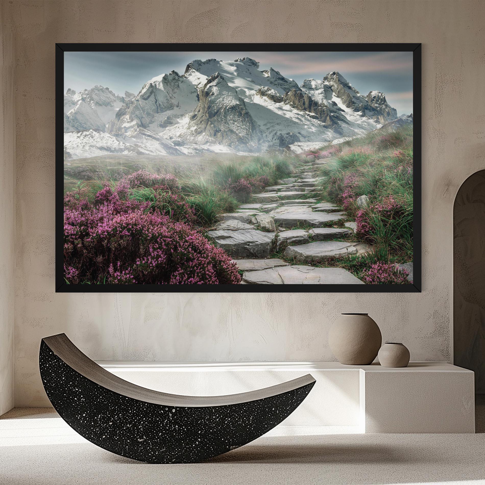 Картина на платно Mountain Spring View mockup 8