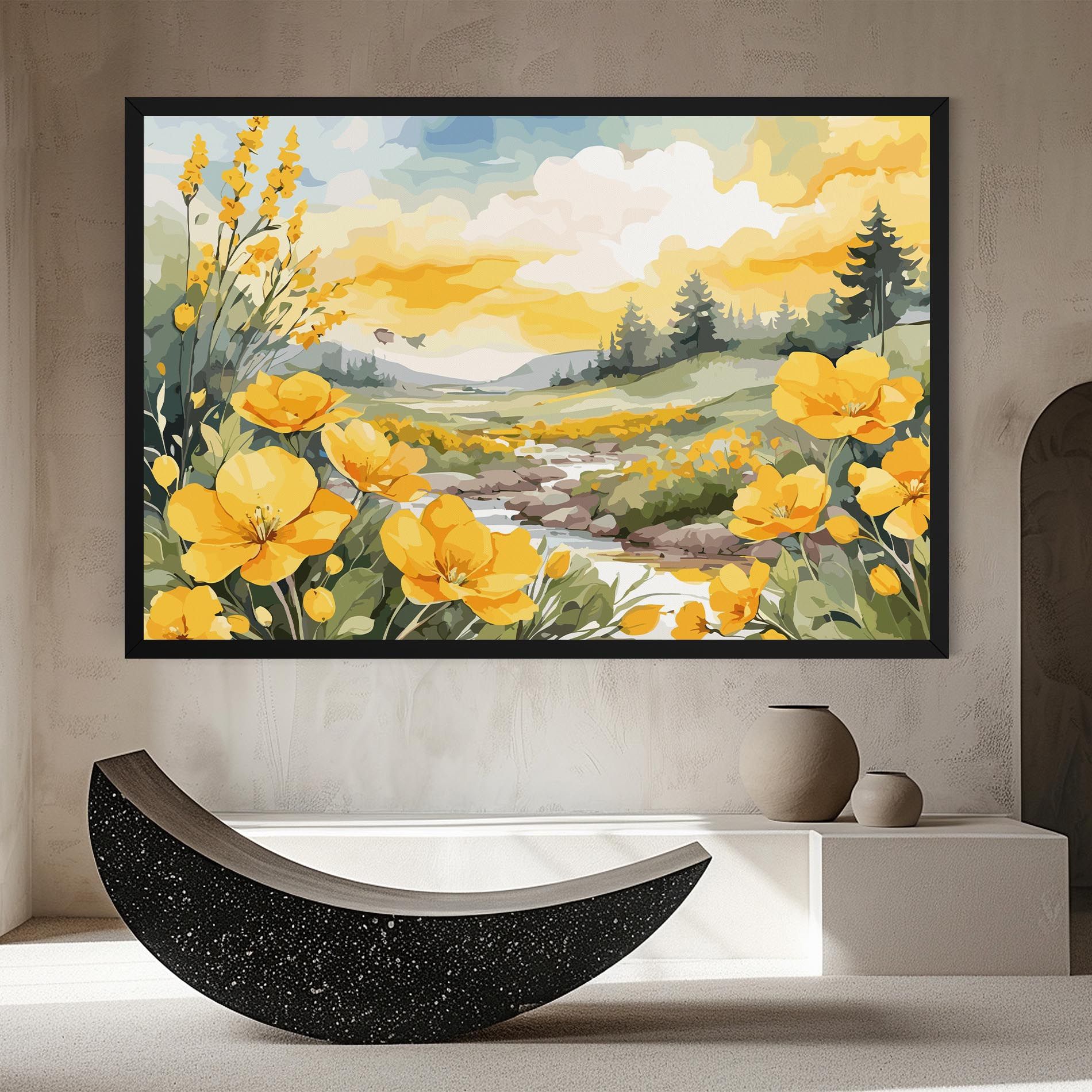 Yellow Spring Flower mockup 8