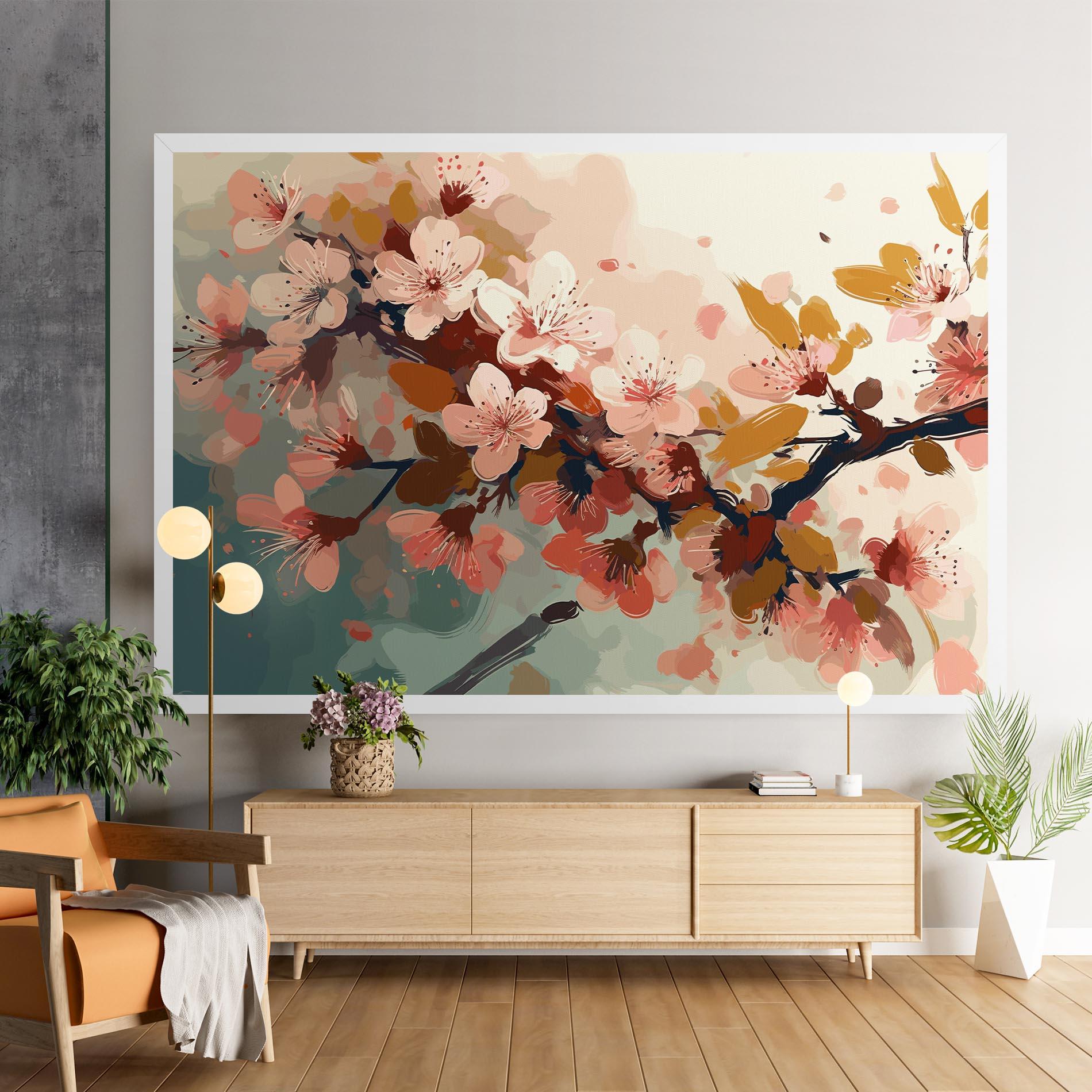 Картина на платно Cute Spring Flower mockup 9