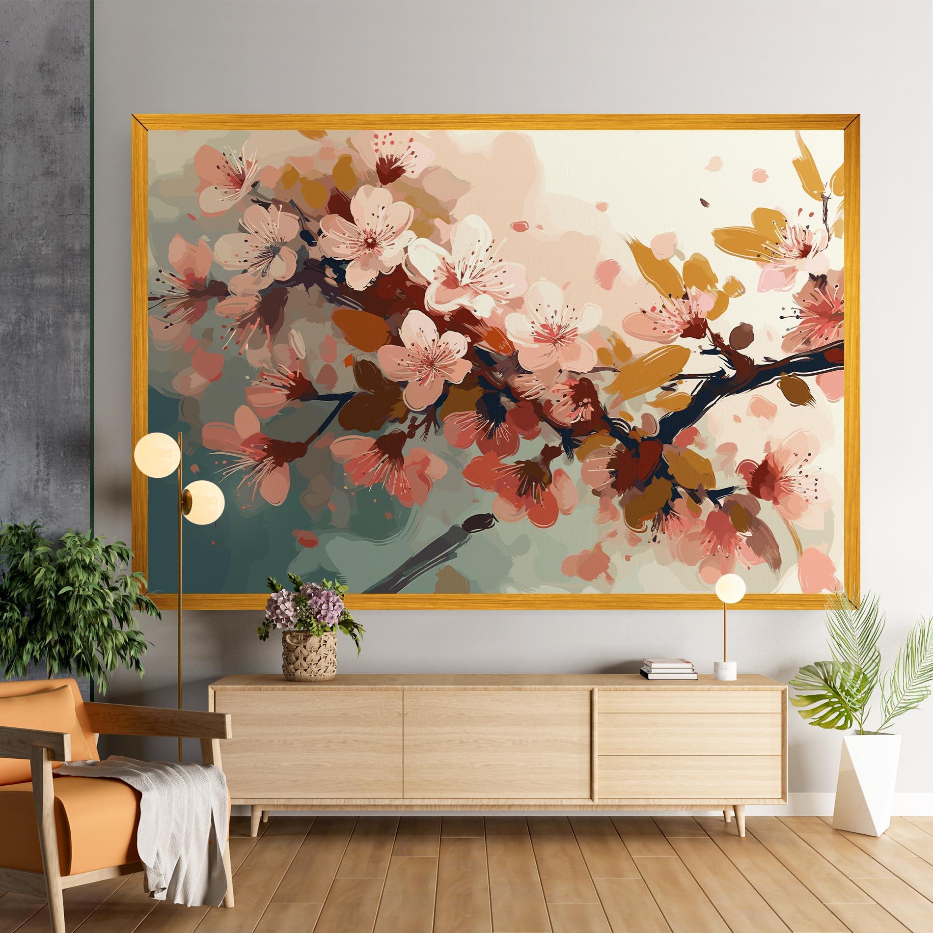 Картина на платно Cute Spring Flower mockup 9