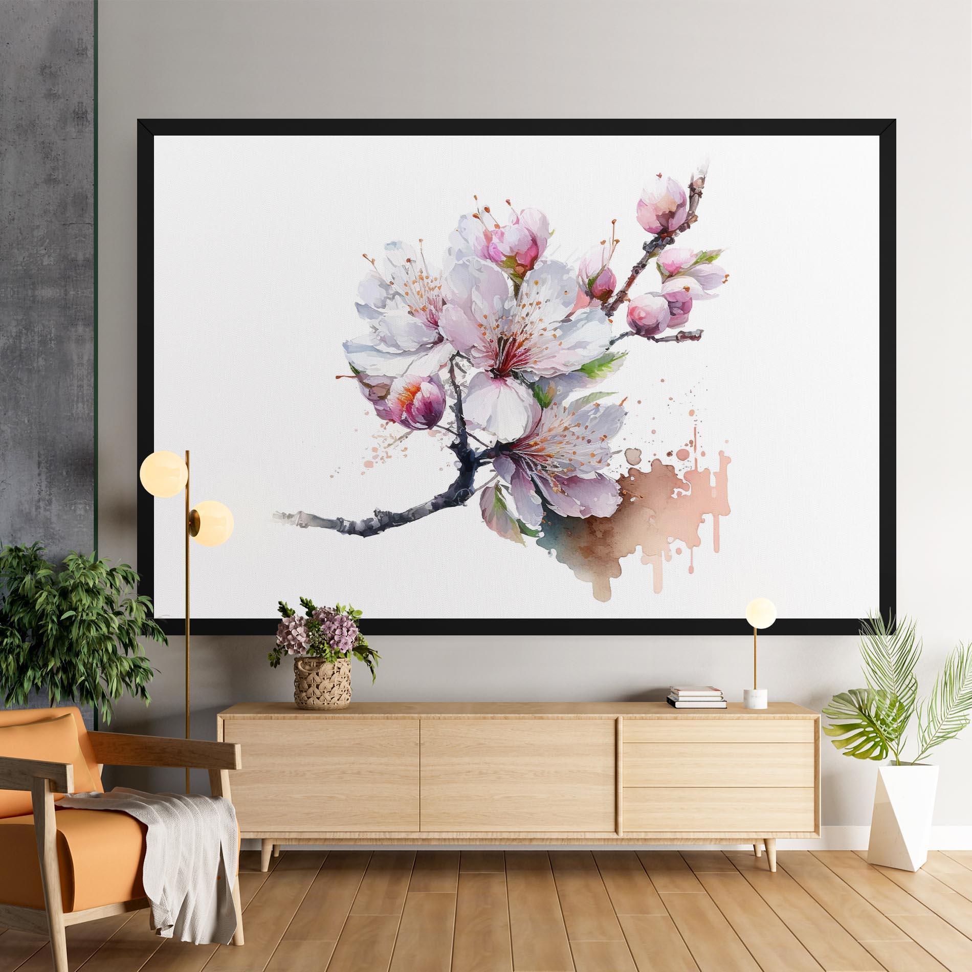 Картина на платно Cherry Spring Art mockup 9
