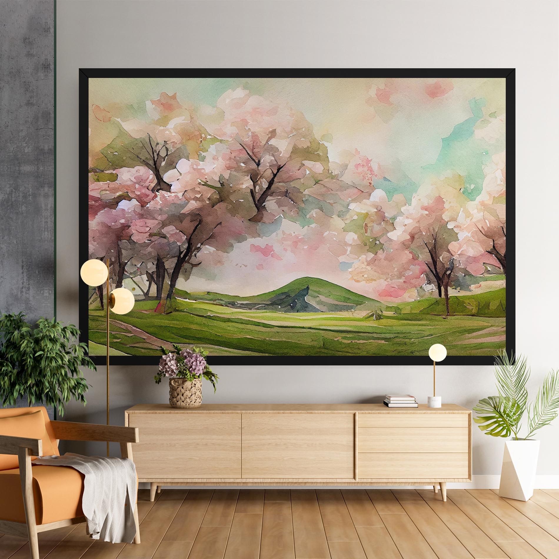 Spring Pink Trees mockup 9