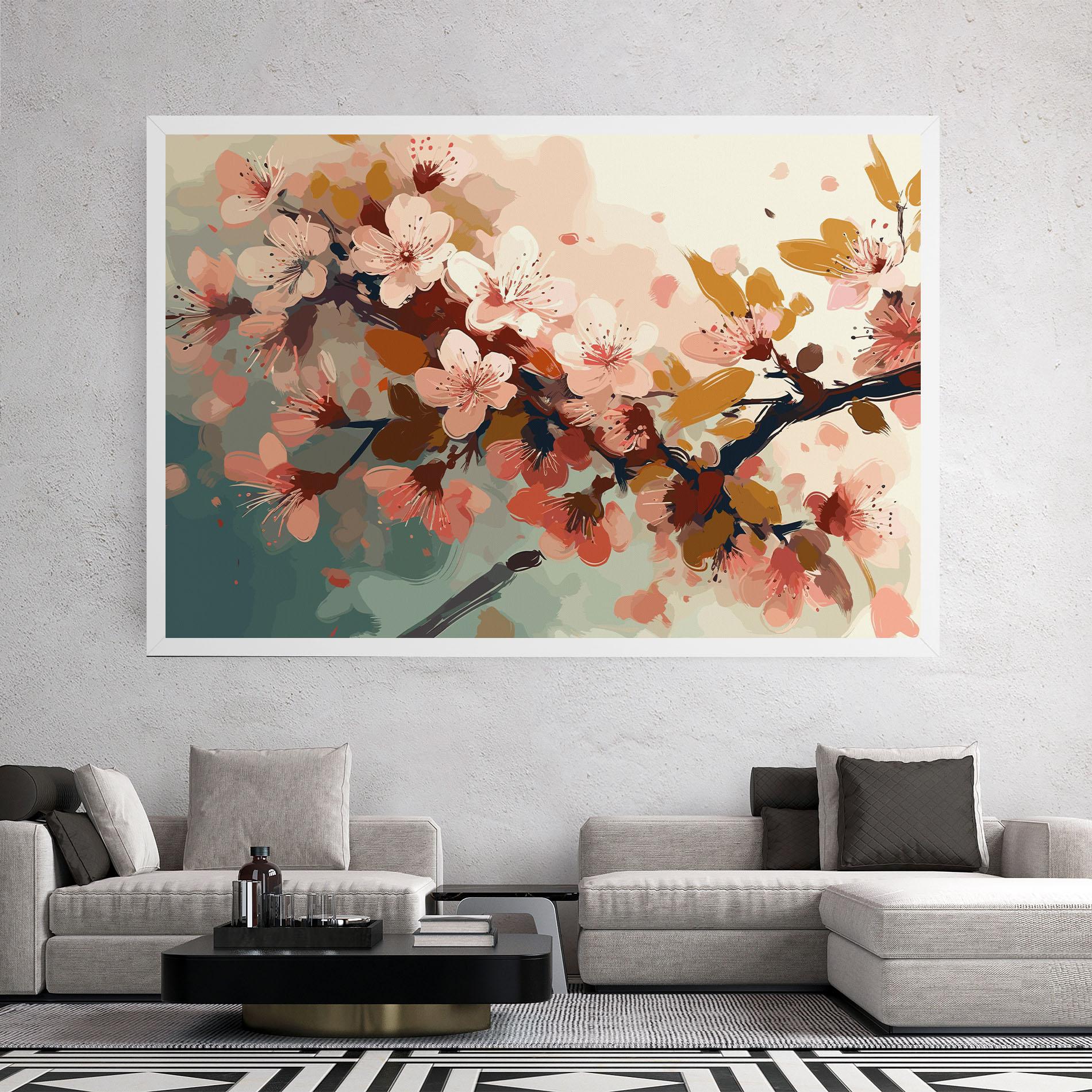 Картина на платно Cute Spring Flower mockup 2