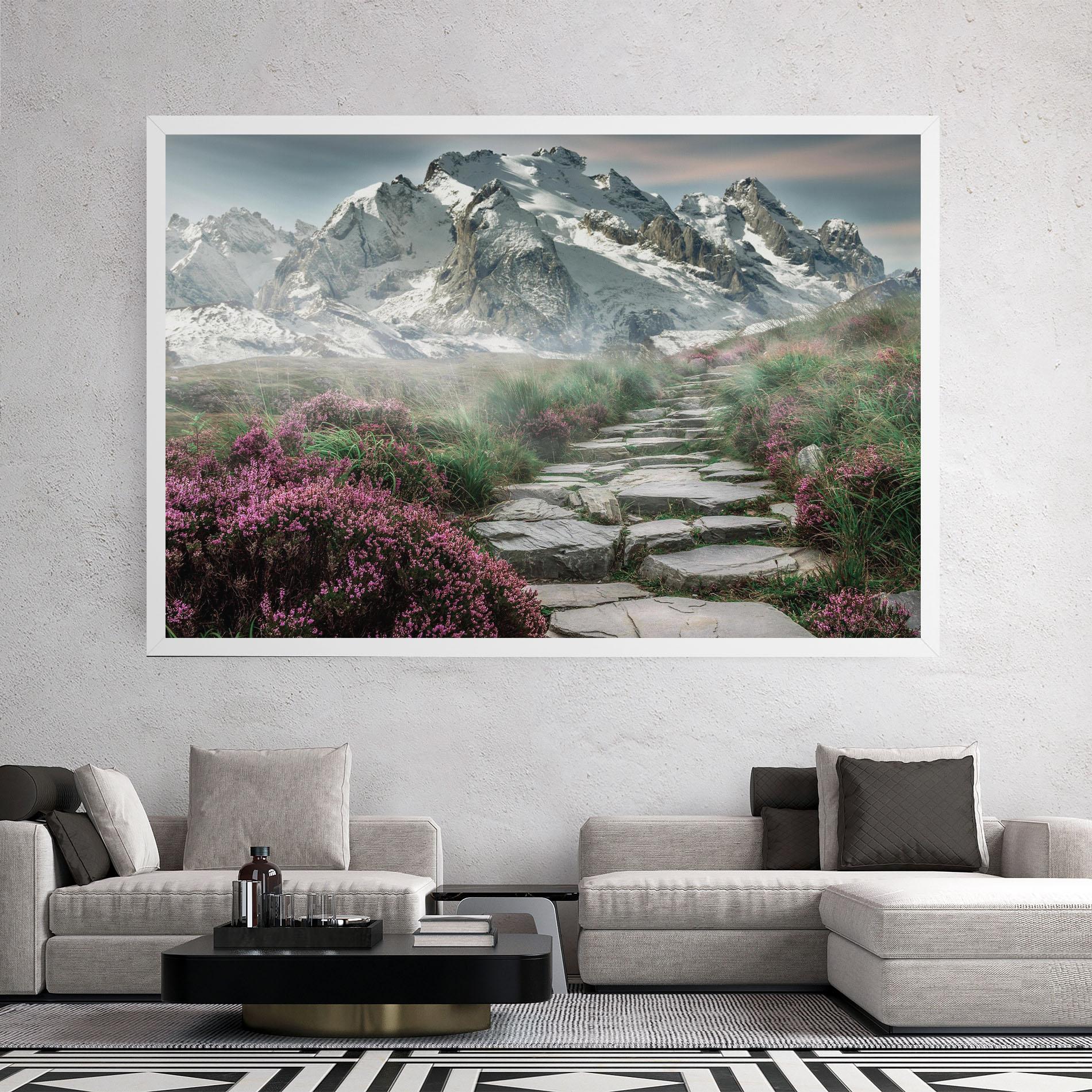 Картина на платно Mountain Spring View mockup 2