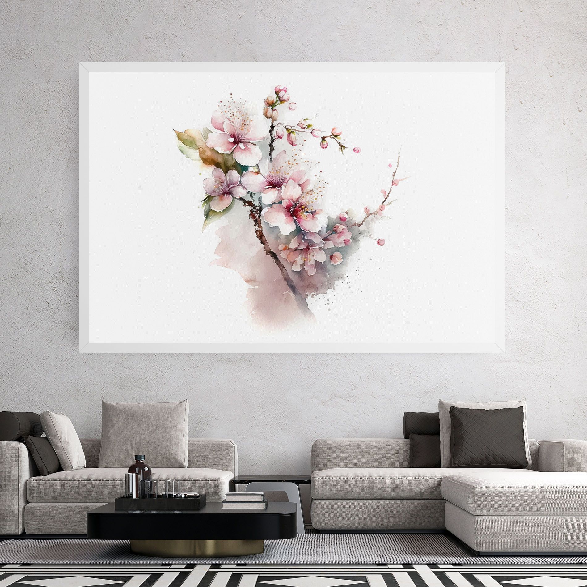 Spring Pastel Flower mockup 2