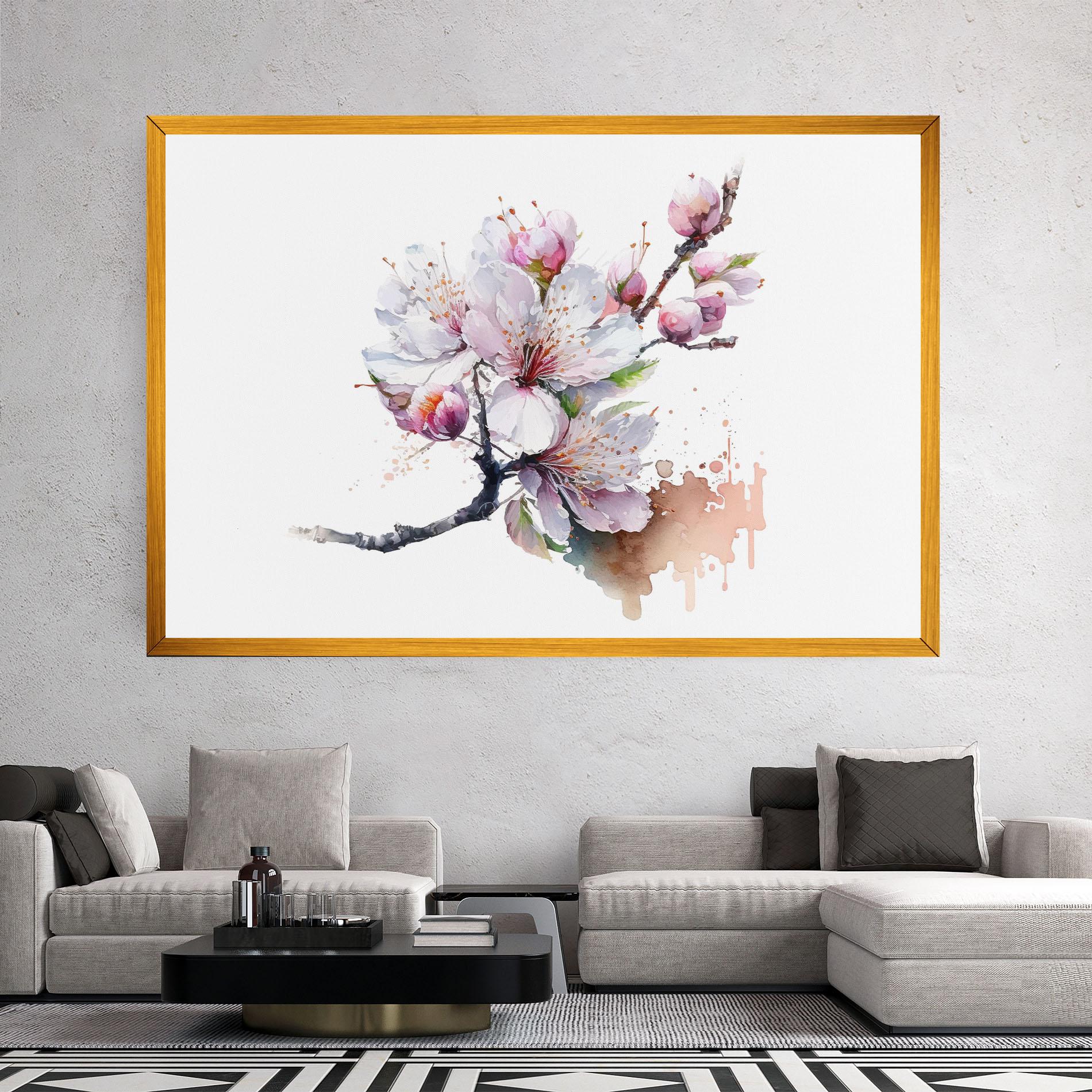 Картина на платно Cherry Spring Art mockup 2