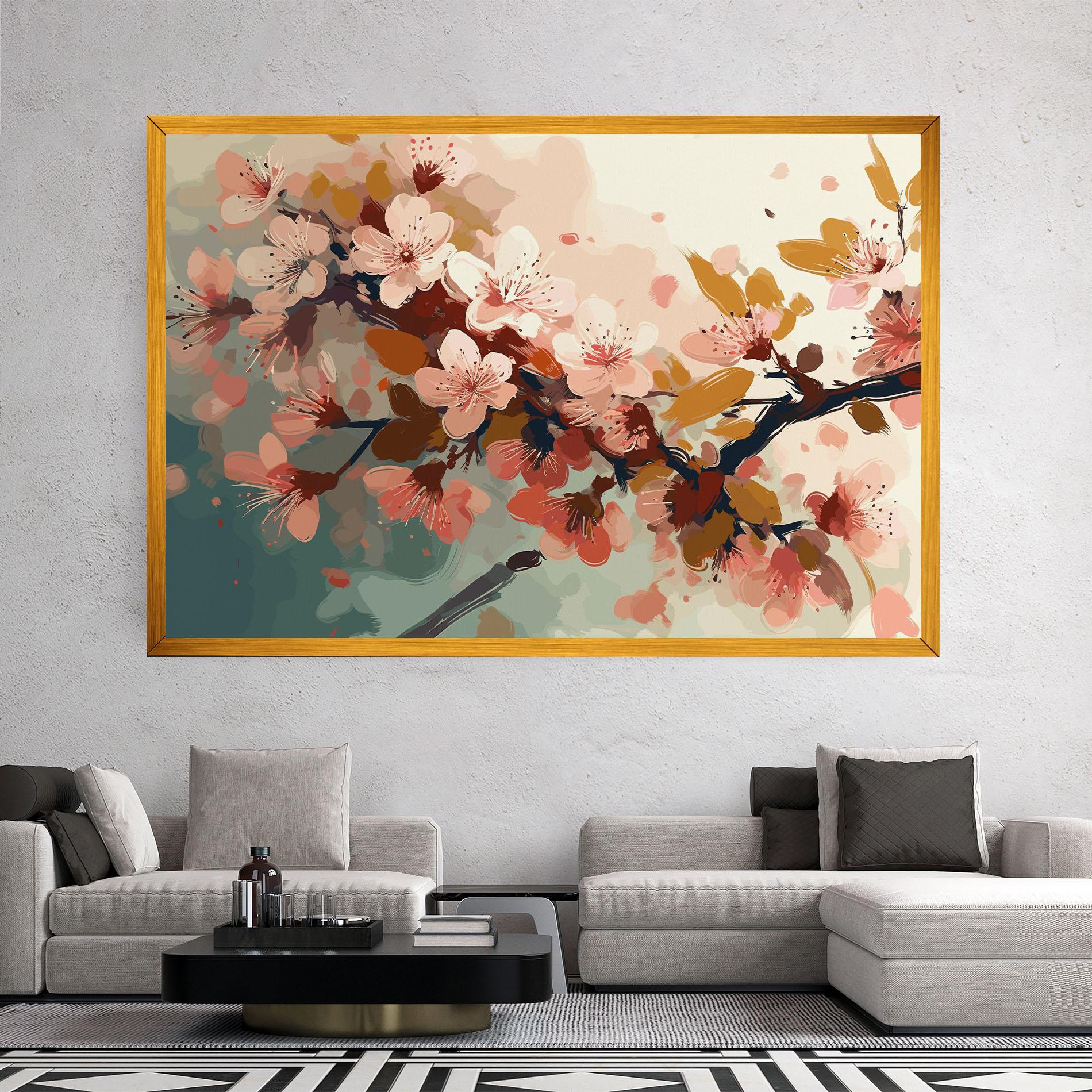 Картина на платно Cute Spring Flower mockup 2