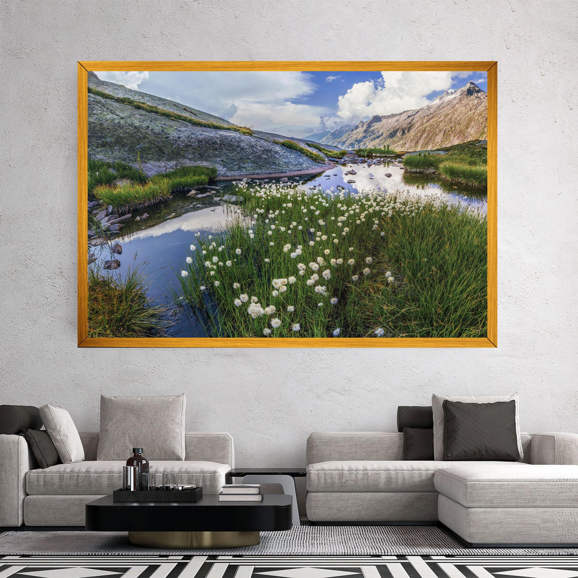 Картина на платно Lake Spring View mockup 2