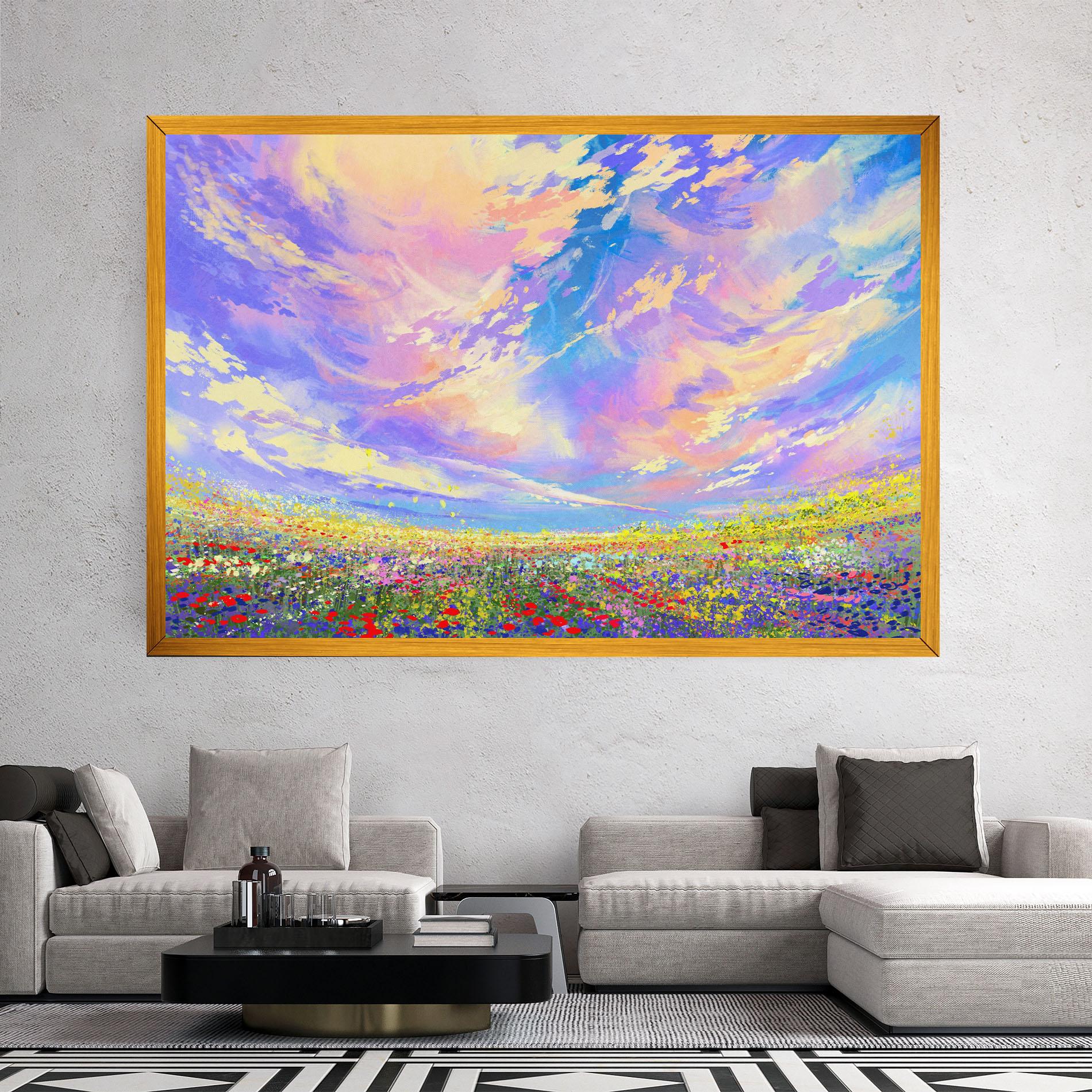 Картина на платно Spring Field mockup 2