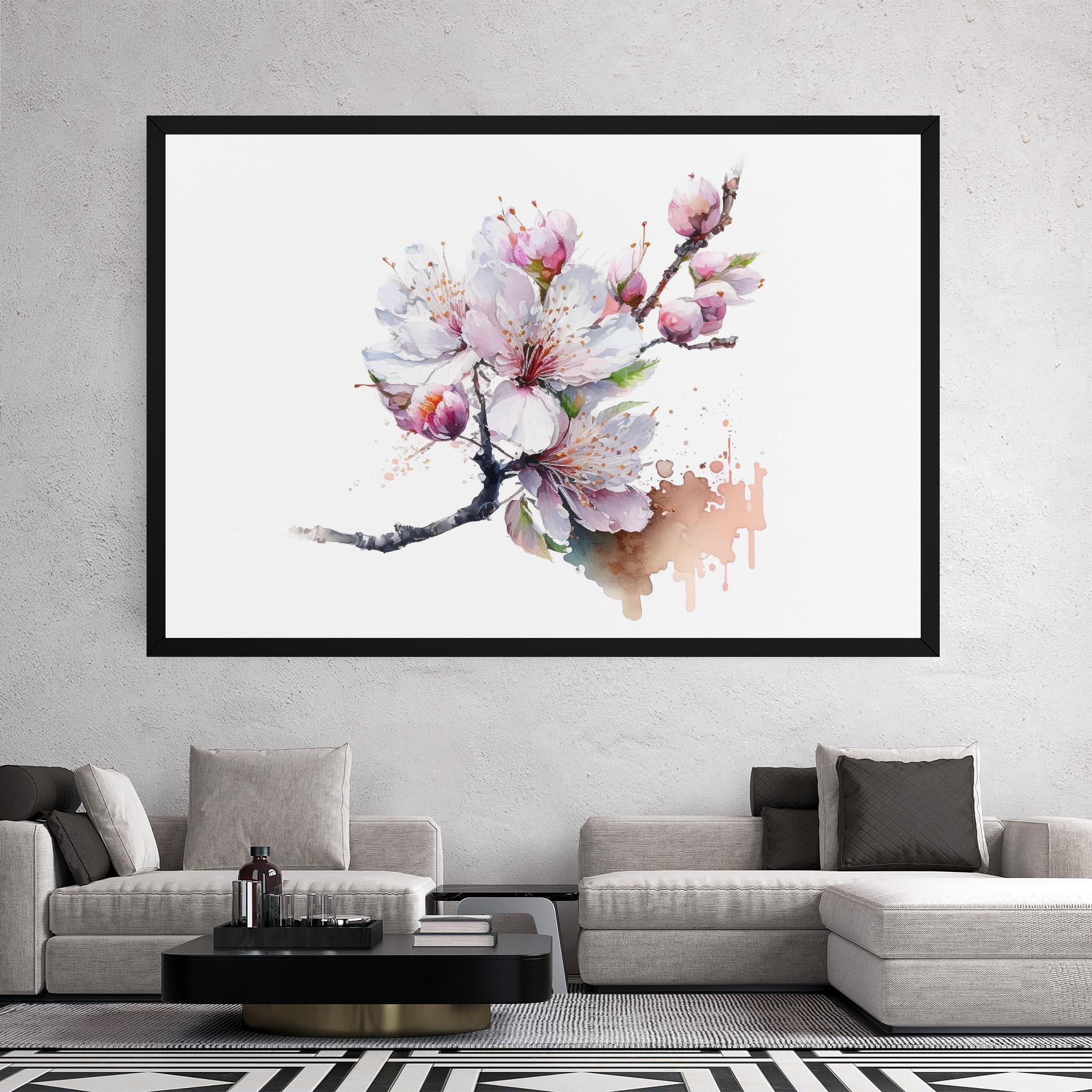 Картина на платно Cherry Spring Art mockup 2