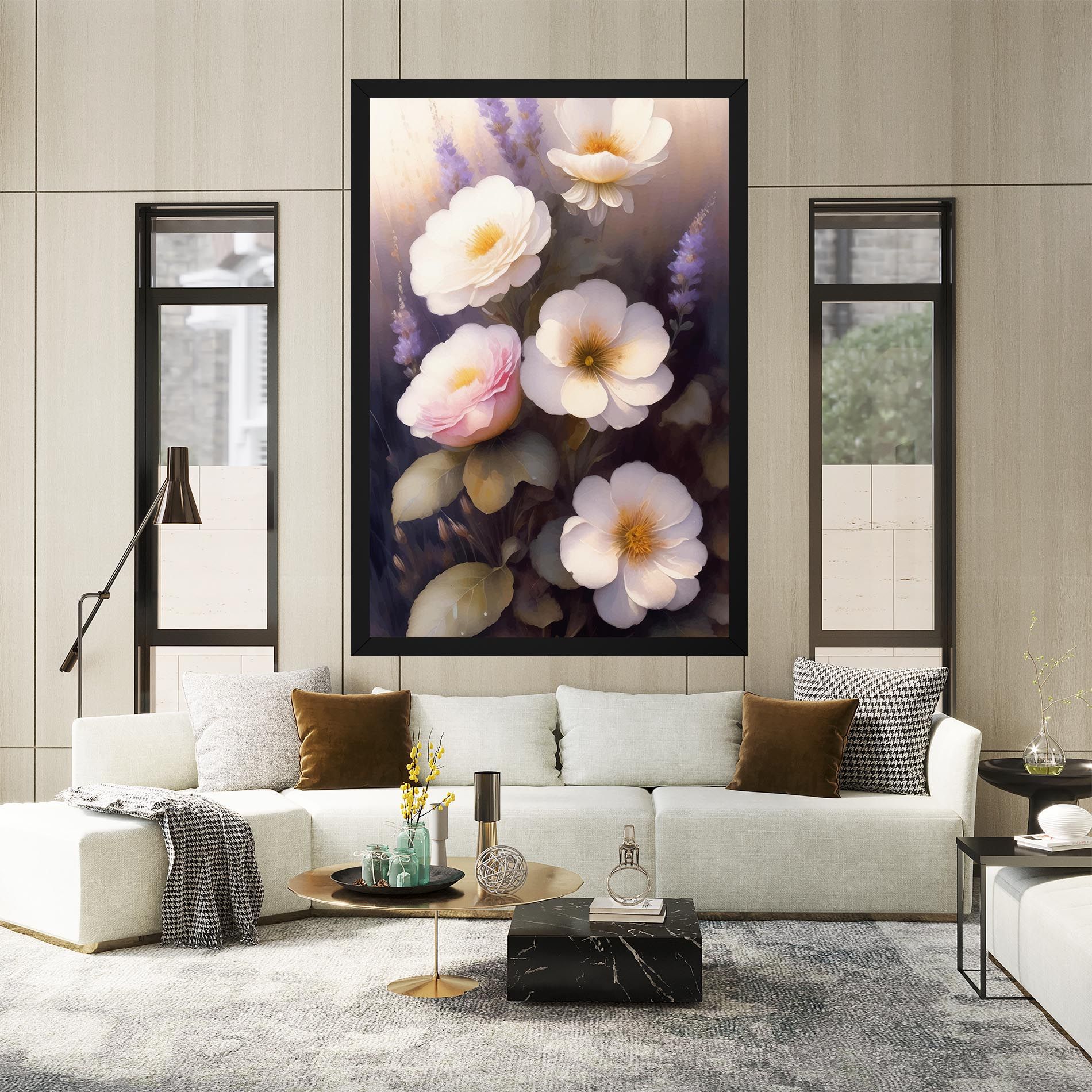 Cream Flower Spring mockup 2