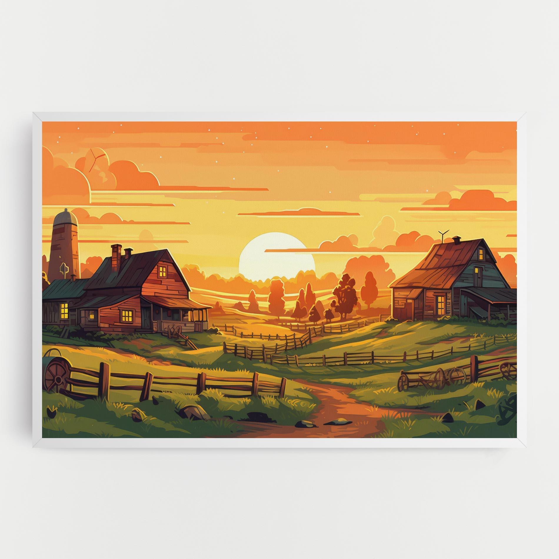Картина на платно Farmhouse Sunlight mockup 0